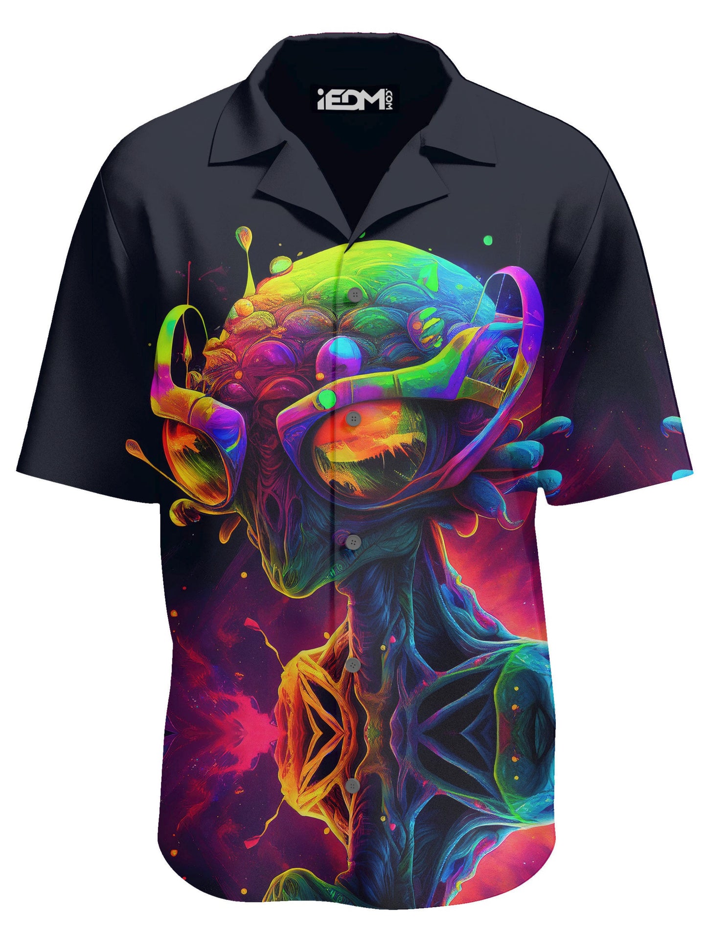 Psychedelic Alien Hawaiian Shirt, iEDM, | iEDM