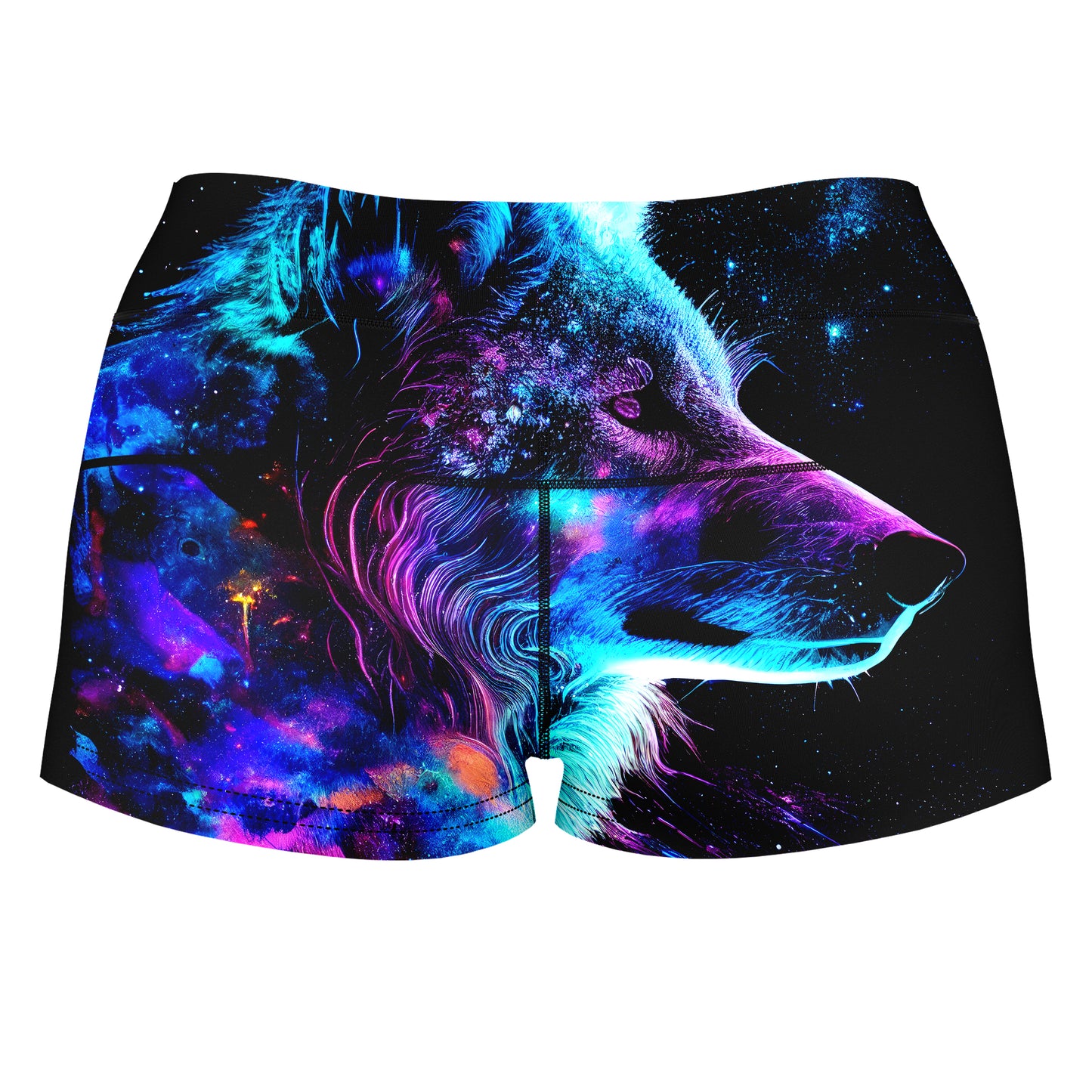 Facing Orion High-Waisted Women's Shorts, iEDM, | iEDM