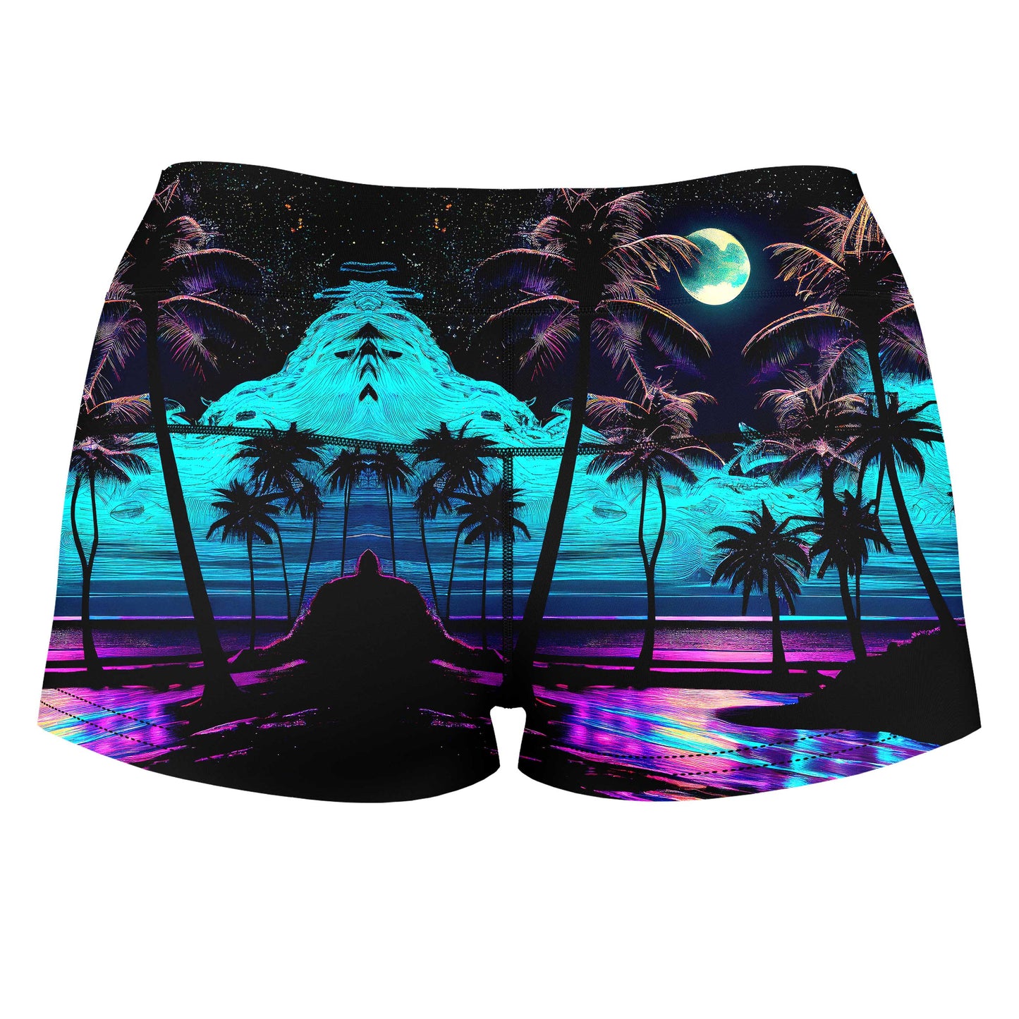 Spellbound High-Waisted Women's Shorts, iEDM, | iEDM