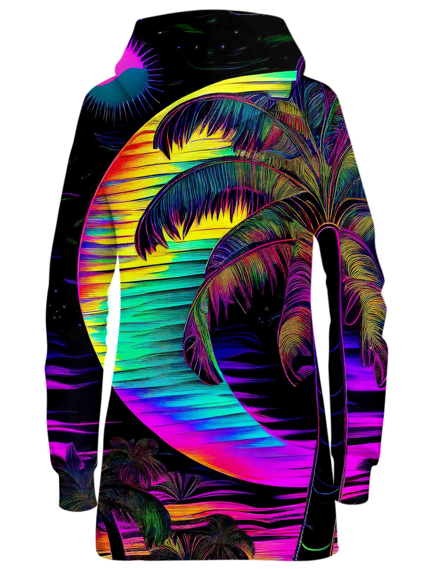 Neon Nights Hoodie Dress, iEDM, | iEDM