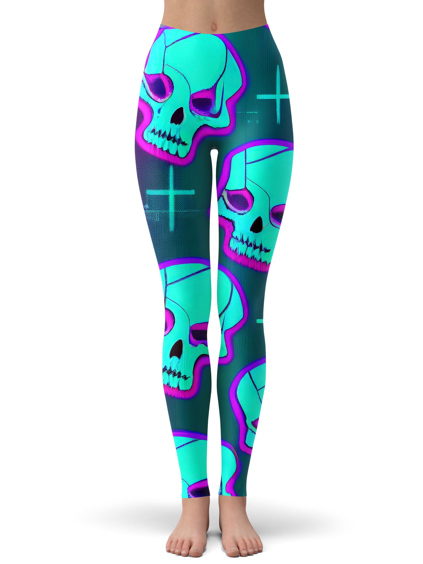 Neon Fright Crop Top and Leggings Combo, iEDM, | iEDM