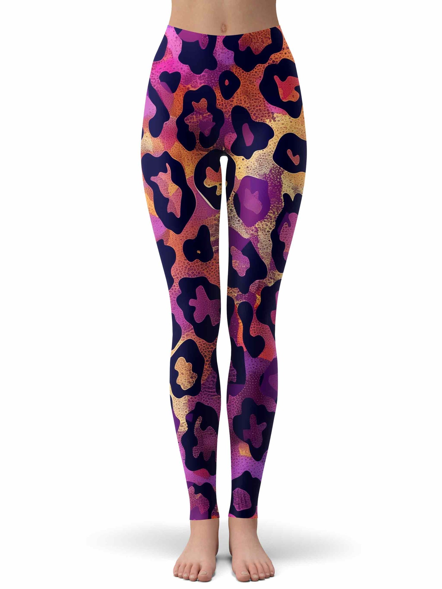 Neon Leopard Crop Top and Leggings Combo, iEDM, | iEDM
