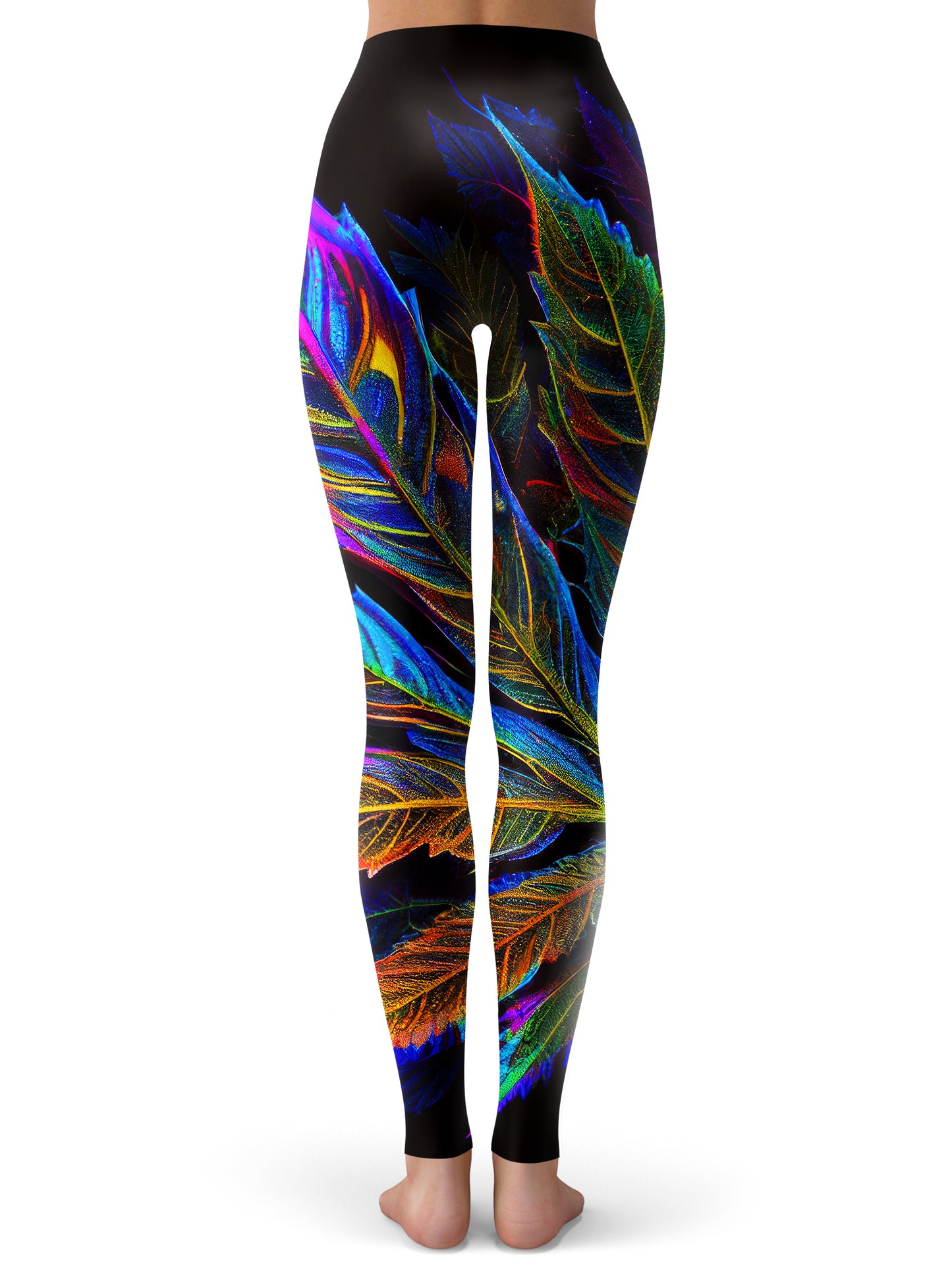 Blacklight Weed Leggings, iEDM, | iEDM