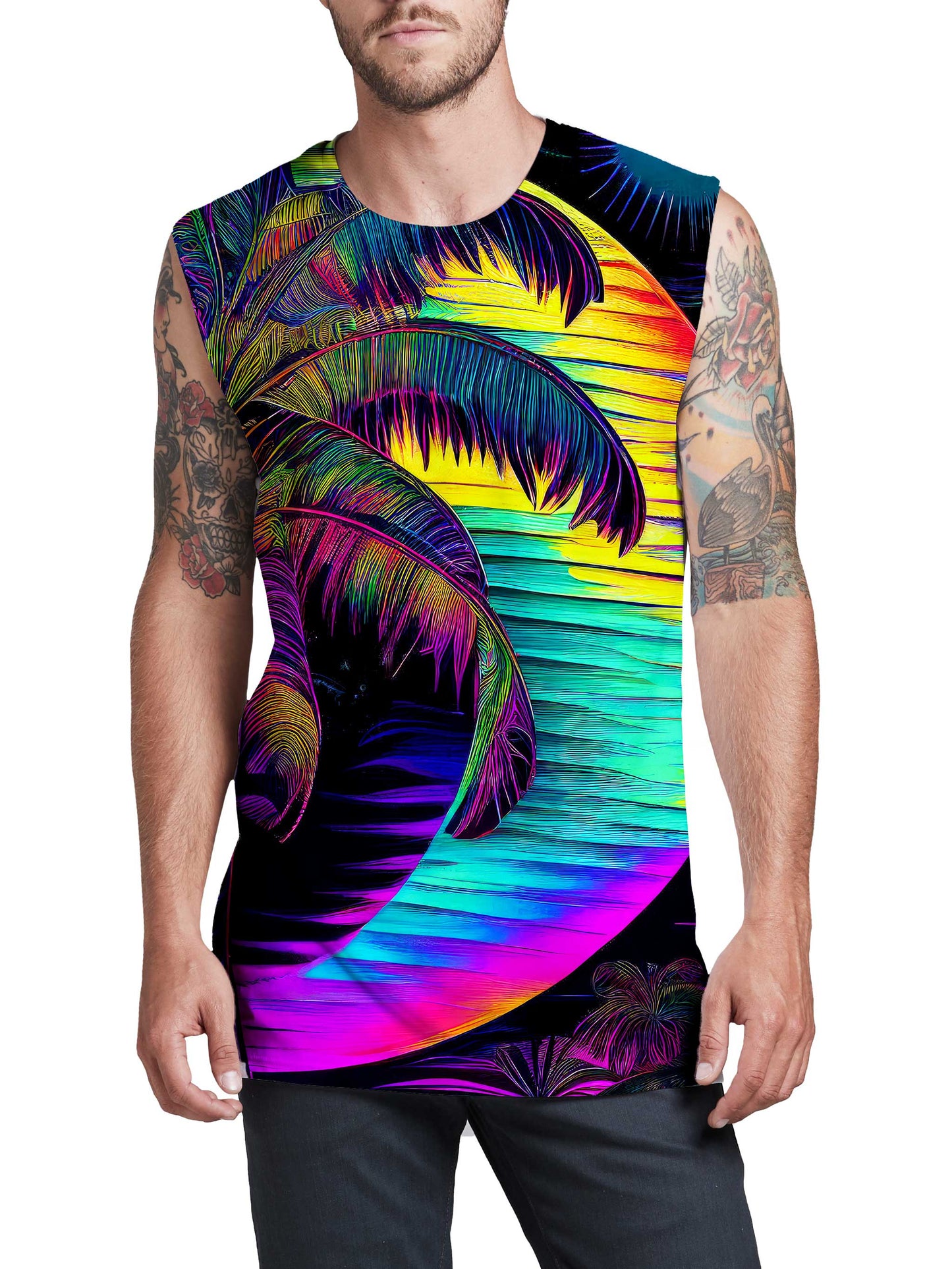 Neon Nights Men's Muscle Tank, iEDM, | iEDM
