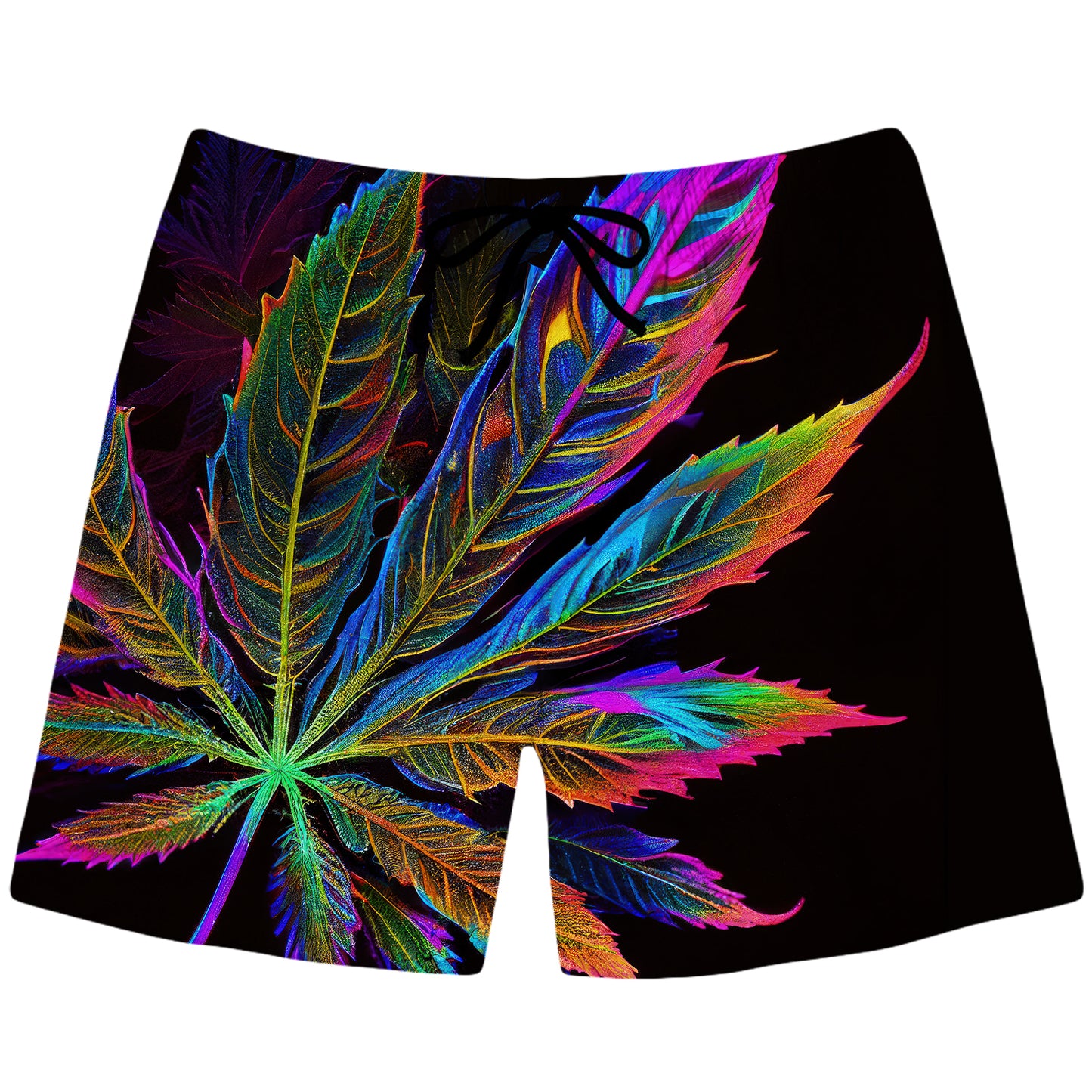 Blacklight Weed Swim Trunks, iEDM, | iEDM