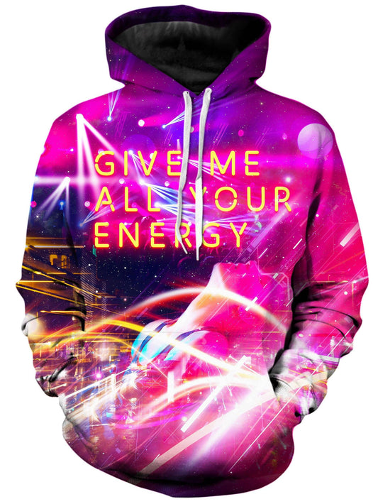 Give Me All Your Energy Unisex Hoodie, On Cue Apparel, | iEDM