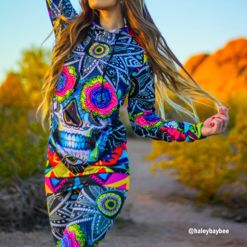 Suger Skull Hoodie Dress and Leggings Combo, Svenja Jodicke, | iEDM