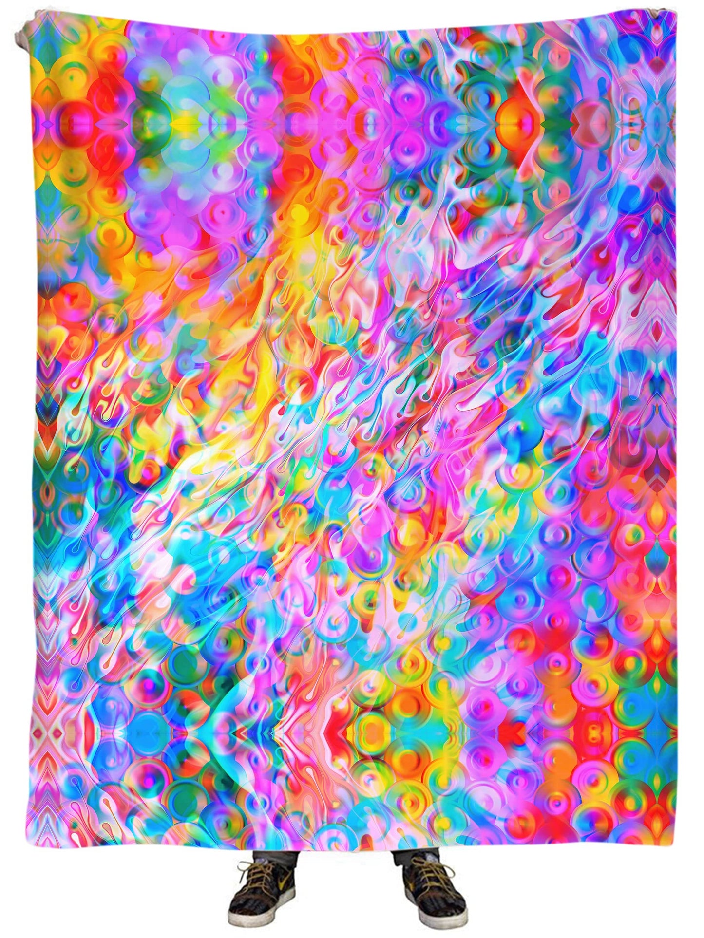 Blissful Drip Plush Blanket, Art Design Works, | iEDM