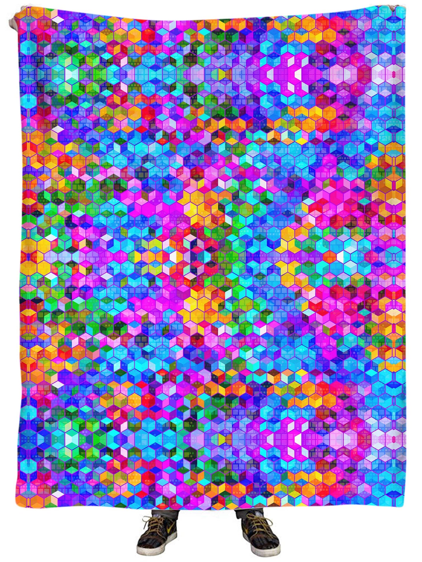 Cubism Plush Blanket, Art Design Works, | iEDM