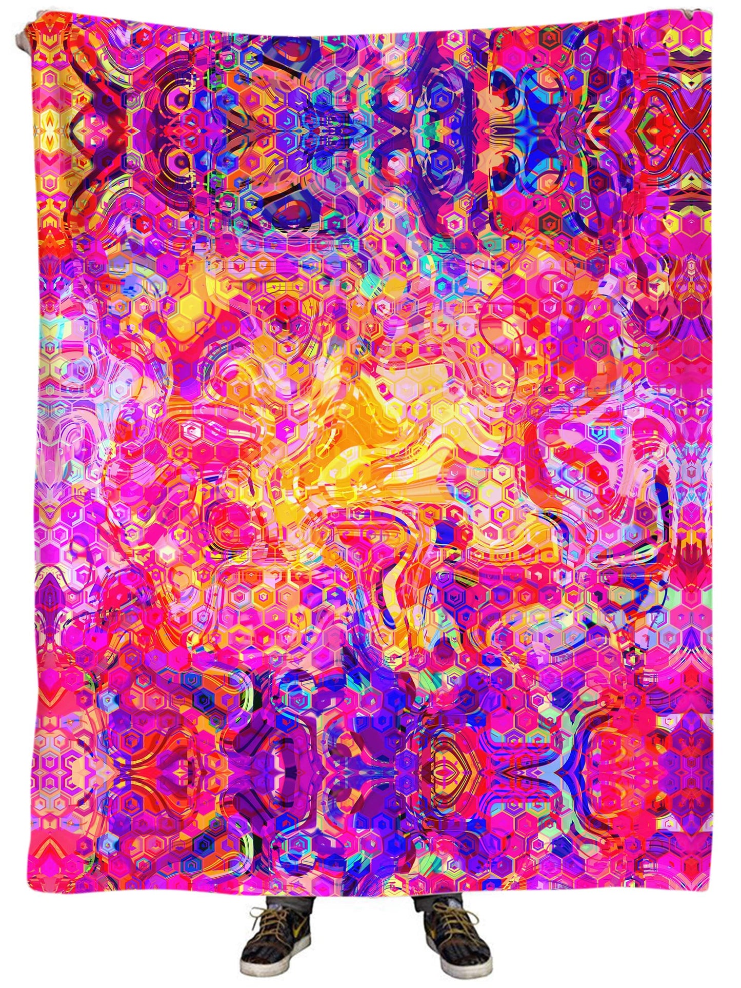Ornate Drip Plush Blanket, Art Design Works, | iEDM