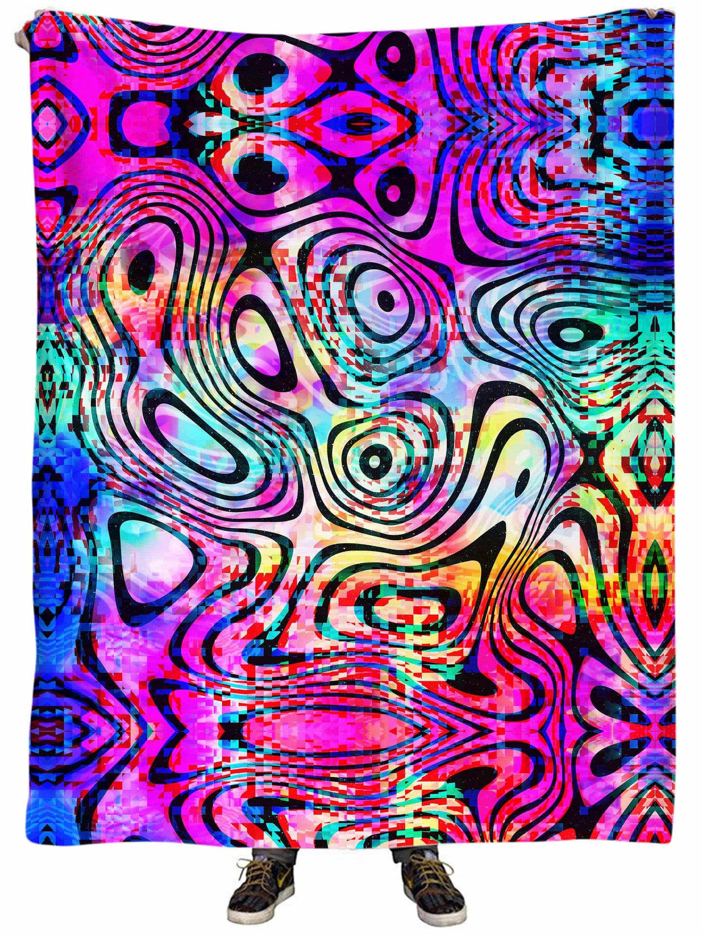 Psytrance Plush Blanket, Art Design Works, | iEDM