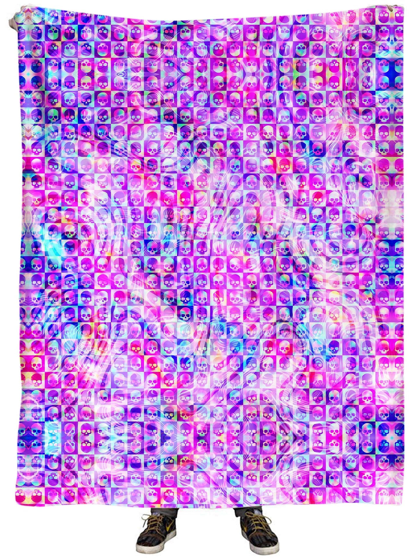 Skull Fam Pink Plush Blanket, Art Design Works, | iEDM