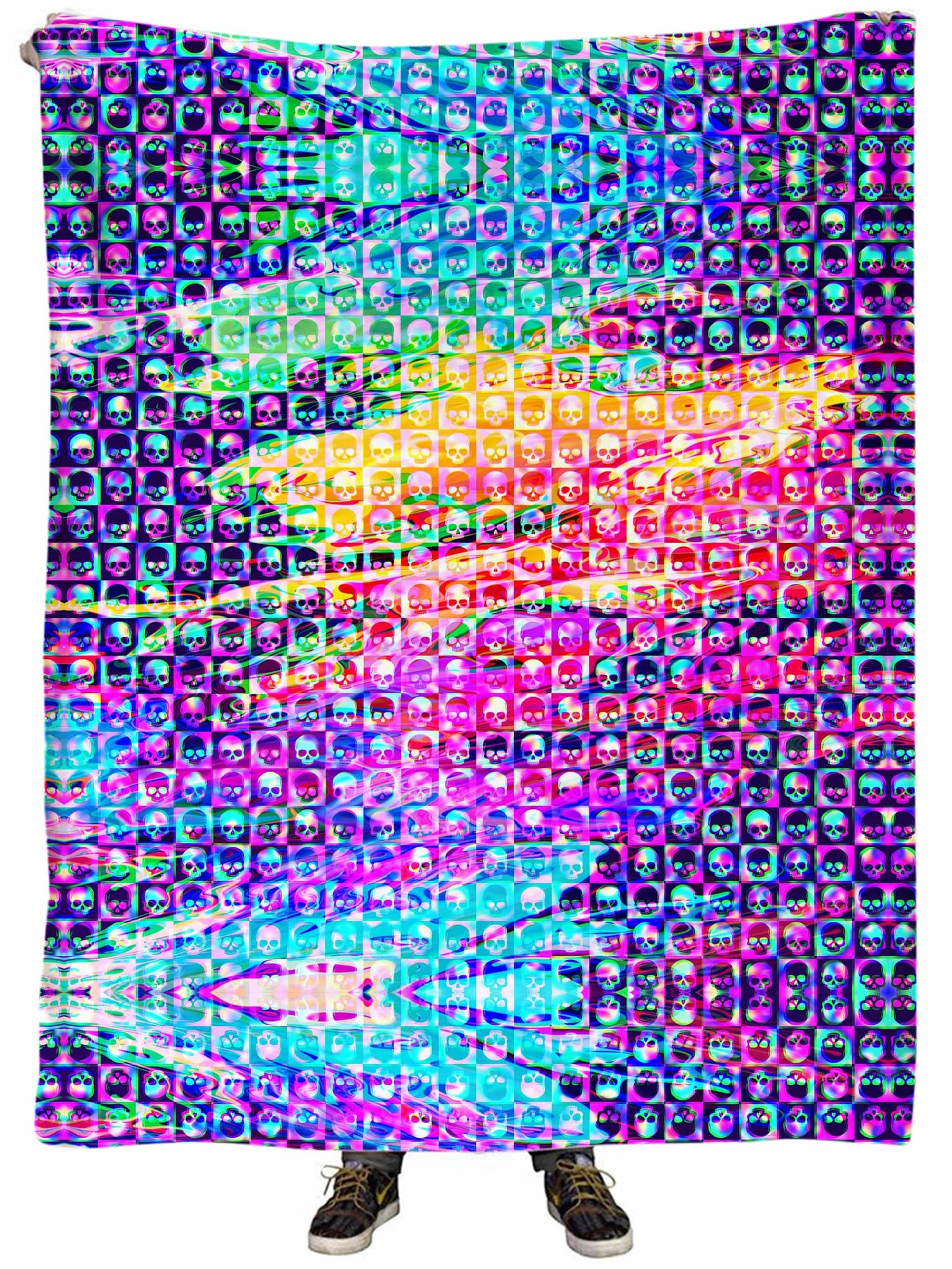 Skull Fam Purple Plush Blanket, Art Design Works, | iEDM