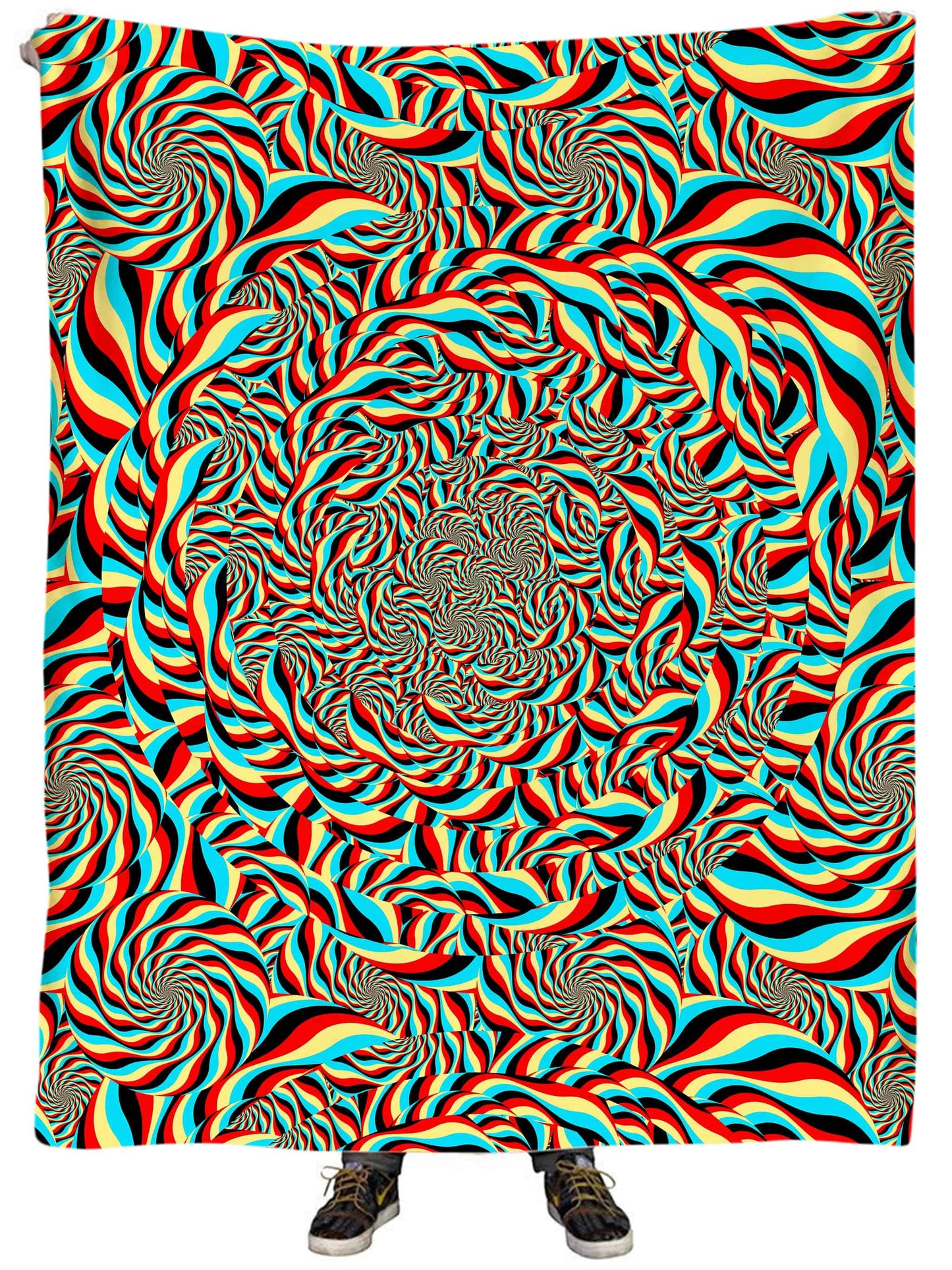 Trippy Swirl Plush Blanket, Art Design Works, | iEDM