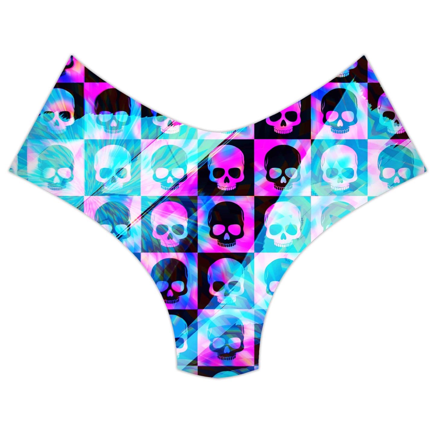 Skull Fam Blue Booty Shorts, Art Design Works, | iEDM