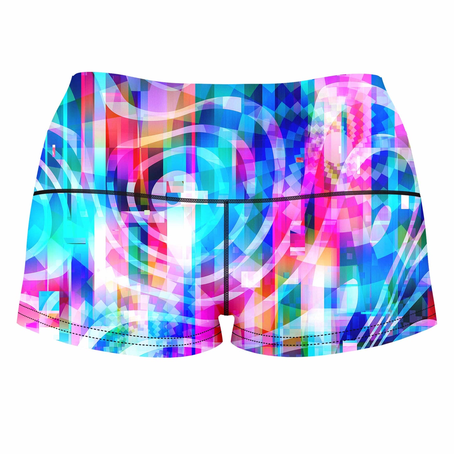 Motherboard High-Waisted Women's Shorts, Art Design Works, | iEDM