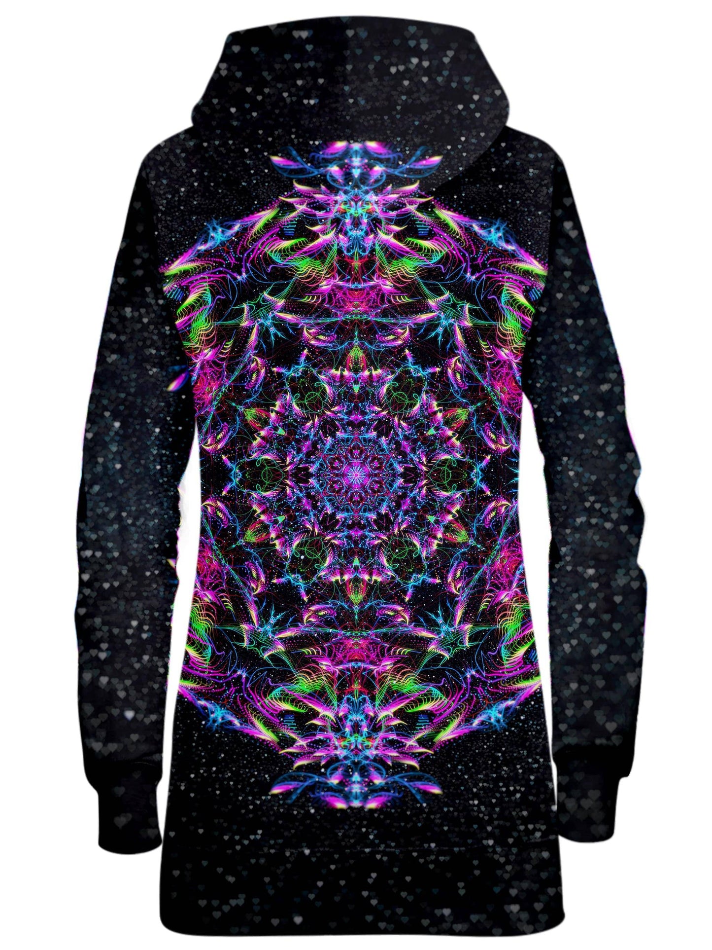 Purp Geometric Hoodie Dress, Art Design Works, | iEDM