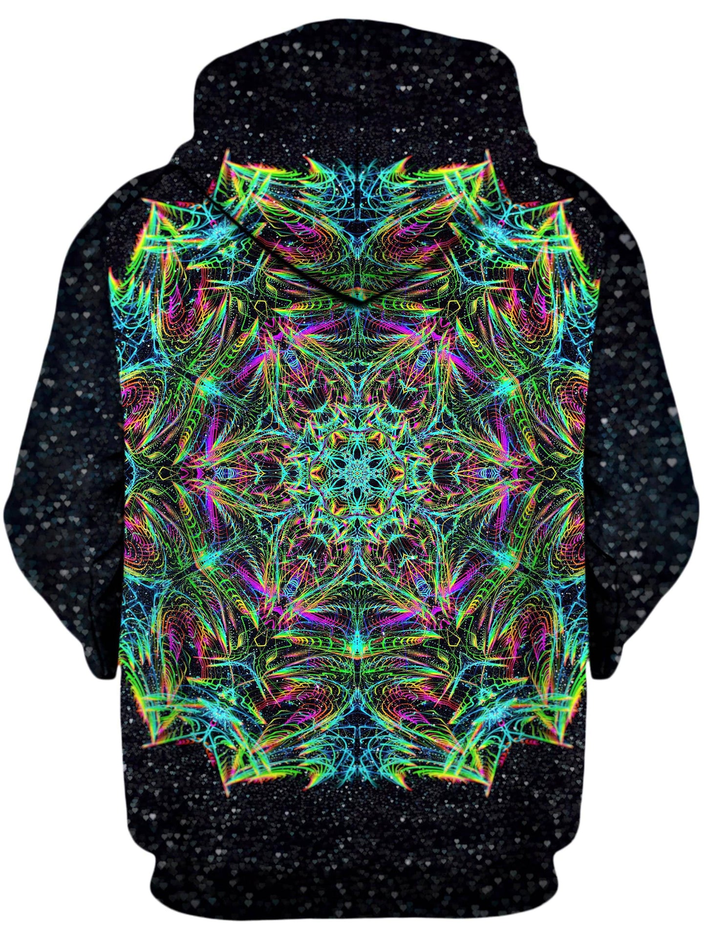 Green Warp Unisex Zip-Up Hoodie, Art Design Works, | iEDM