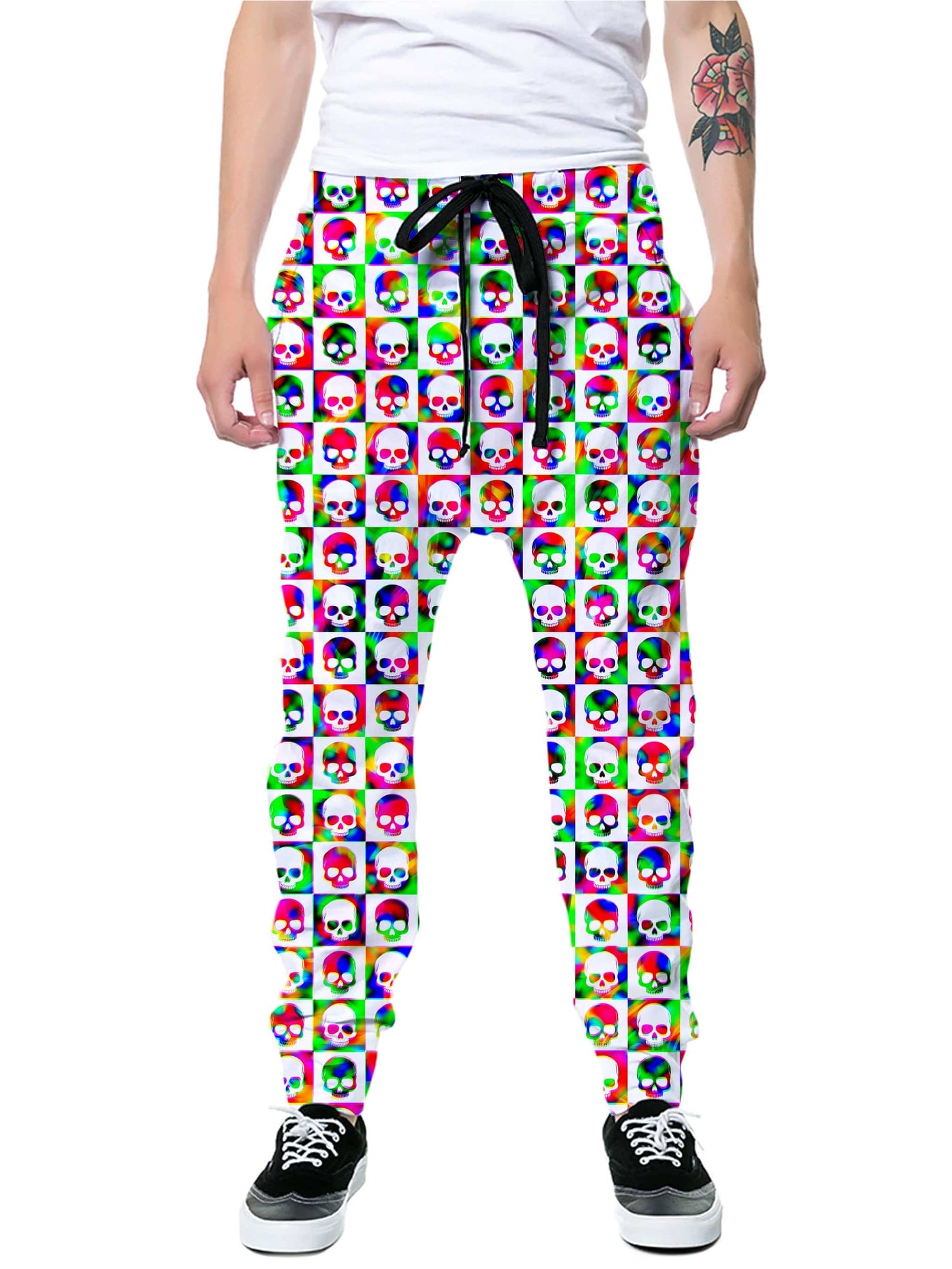 Skull Fam Green Joggers, Art Design Works, | iEDM