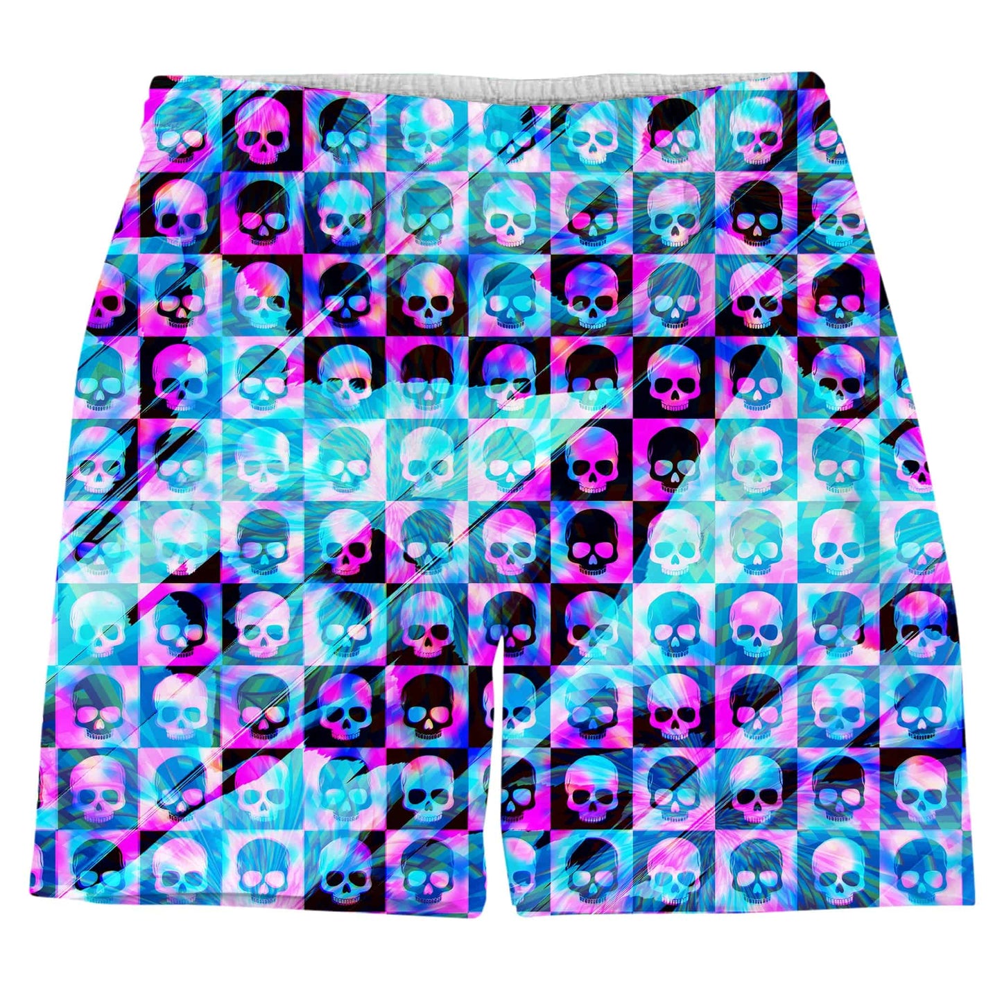 Skull Fam Blue Weekend Shorts, Art Design Works, | iEDM