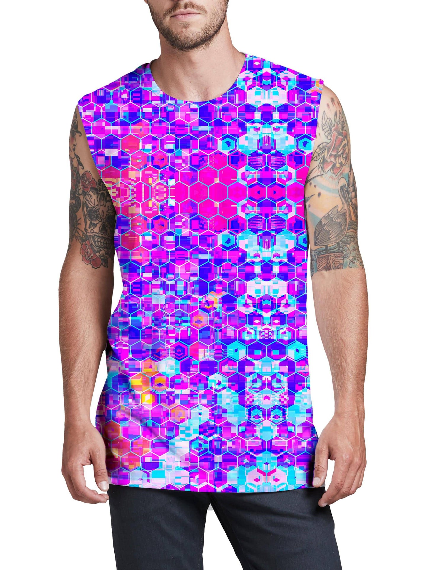Blocks Of Life Men's Muscle Tank, Art Design Works, | iEDM