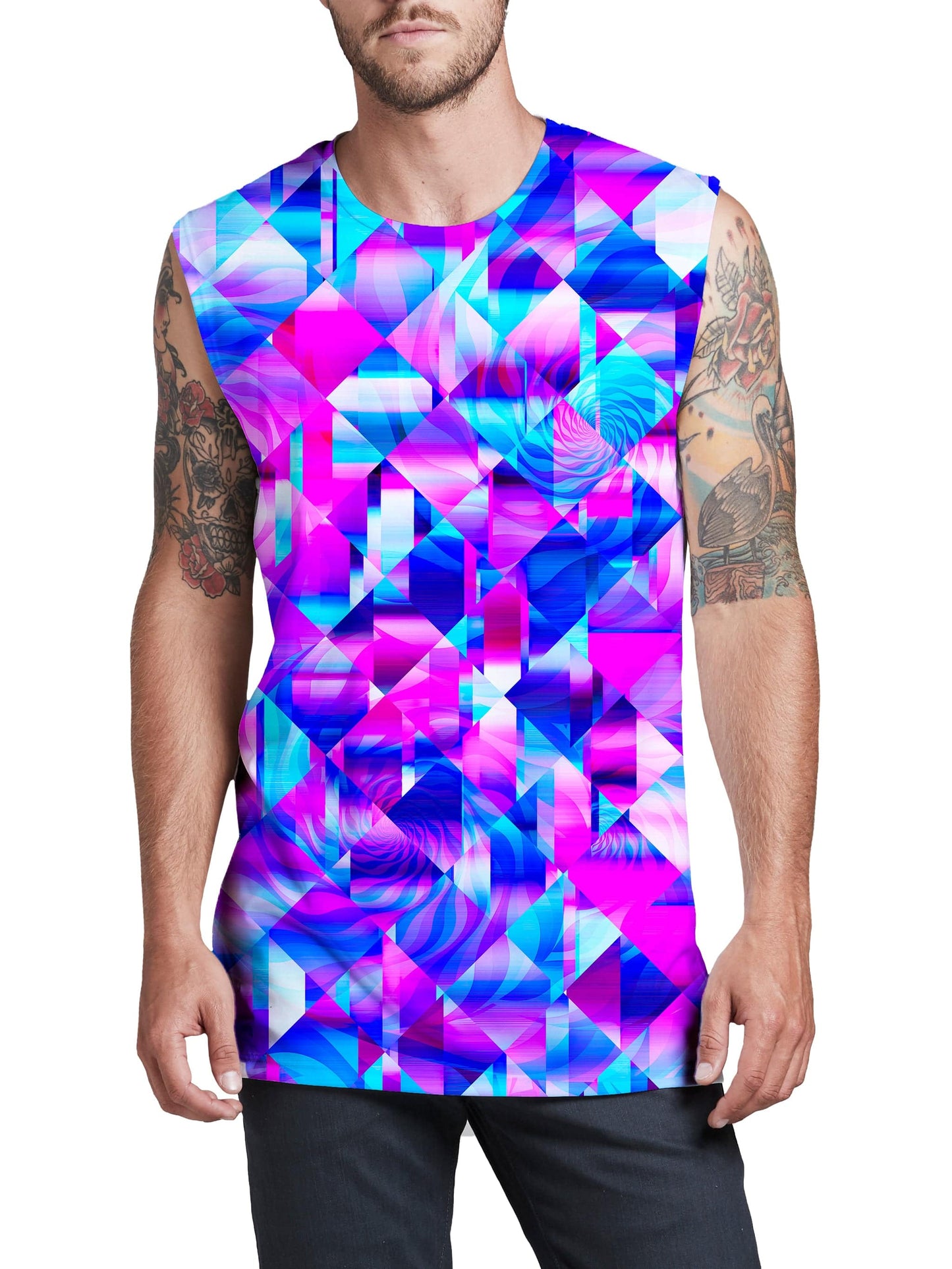 Blossom Trippy Men's Muscle Tank, Art Design Works, | iEDM