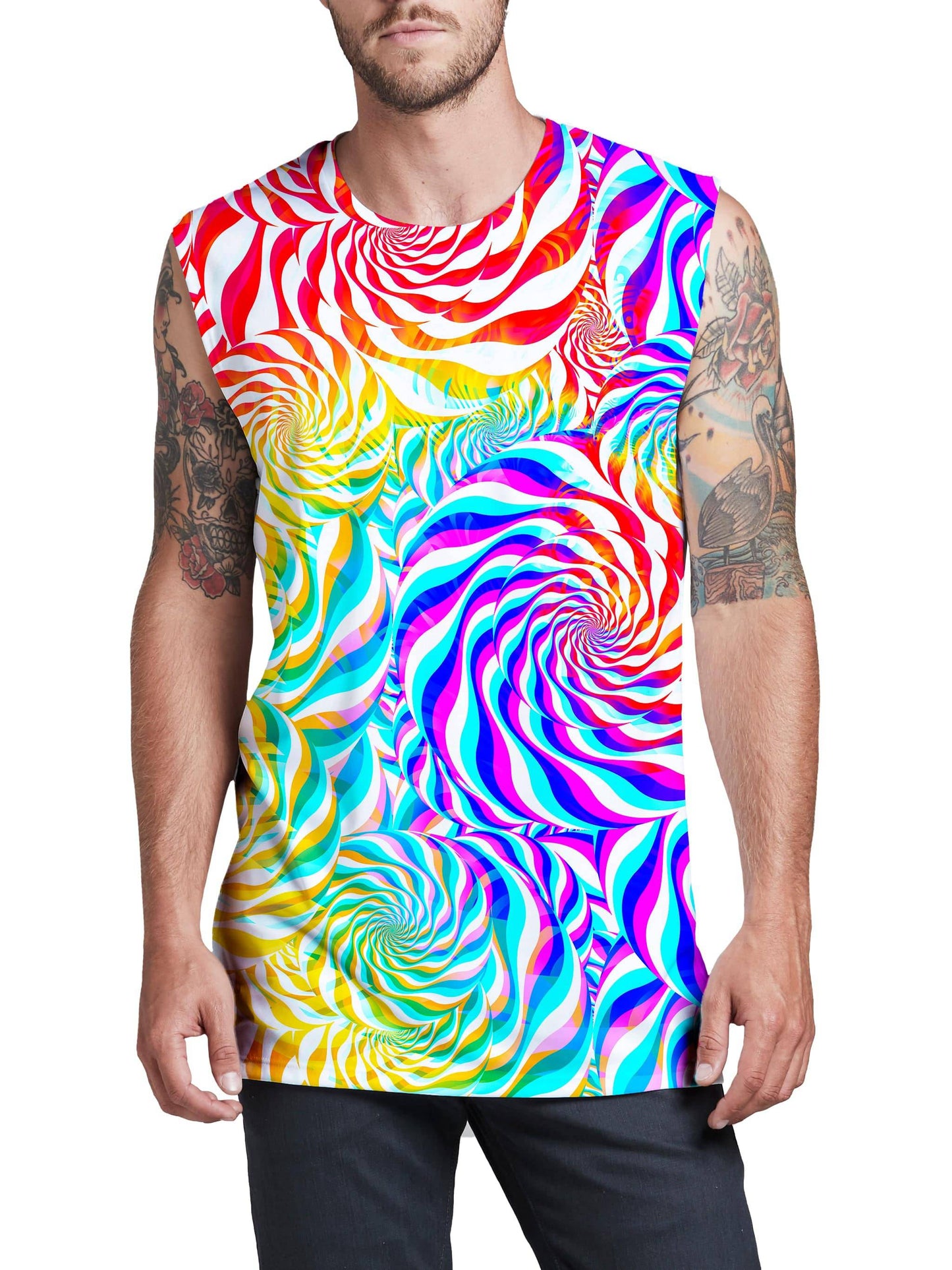 PLUR Rainbow Men's Muscle Tank, Art Design Works, | iEDM