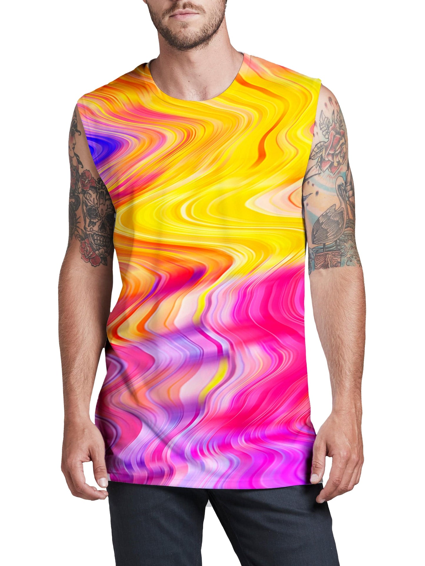 Psychedelic Aftershock Men's Muscle Tank, Art Design Works, | iEDM