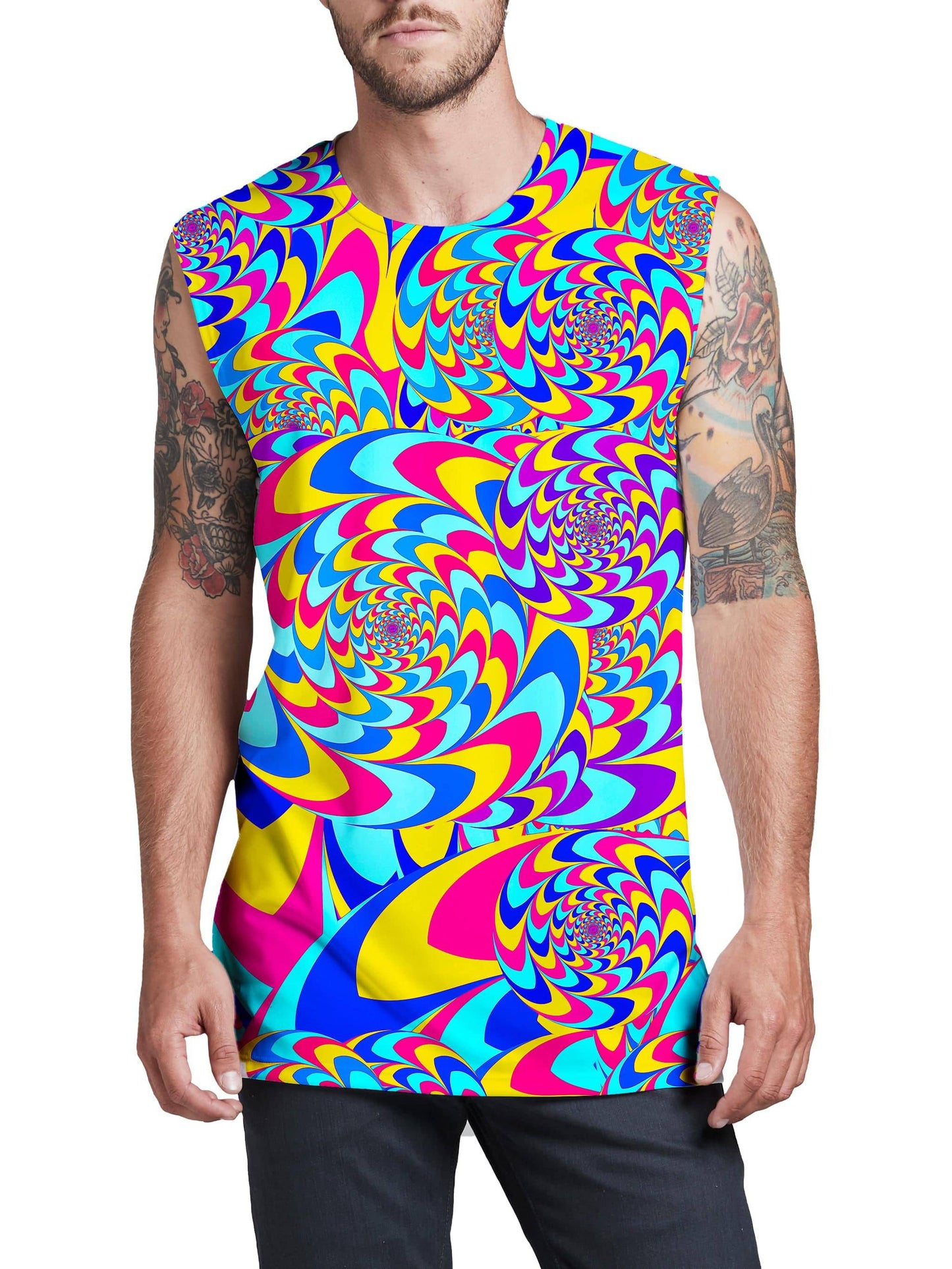 Rabbit Hole Men's Muscle Tank, Art Design Works, | iEDM
