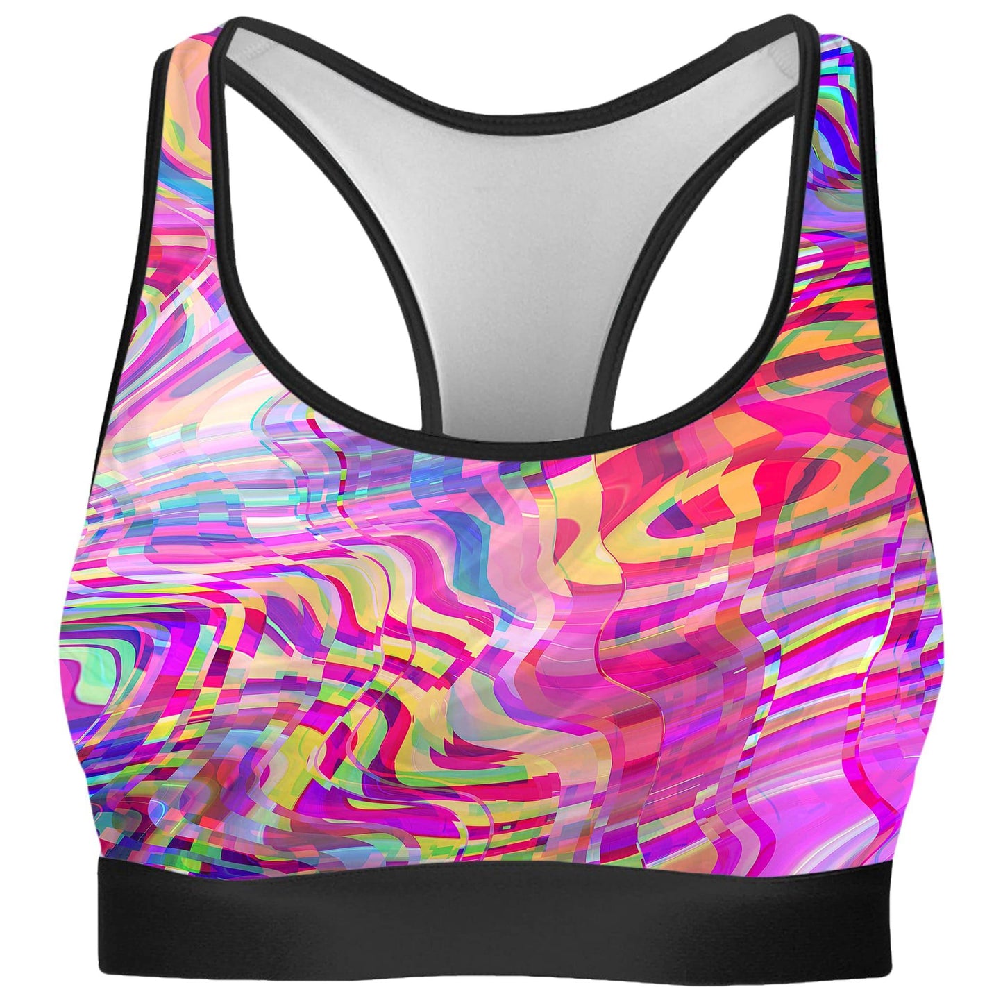 Glitch Waves Rave Bra, Art Design Works, | iEDM
