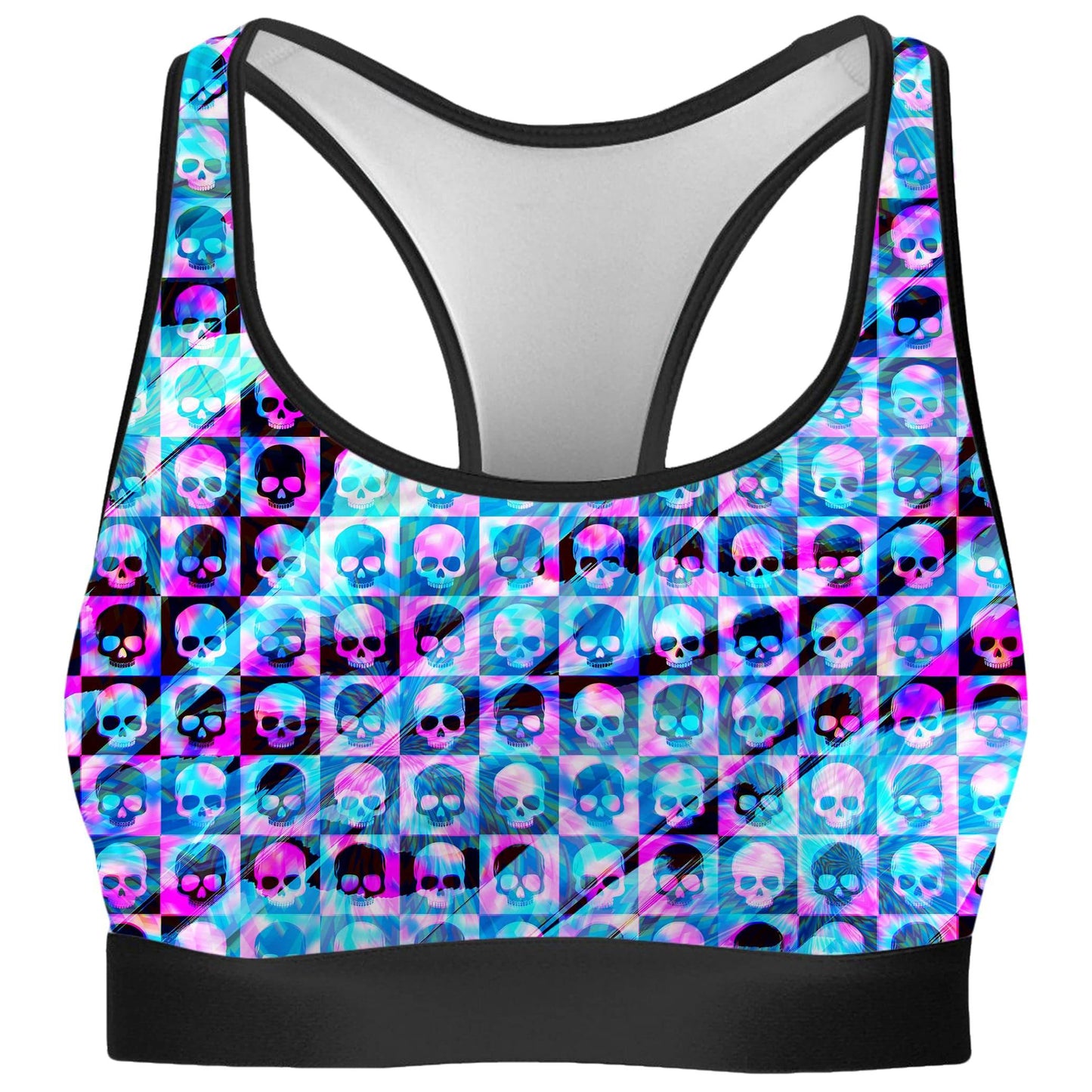 Skull Fam Blue Rave Bra, Art Design Works, | iEDM