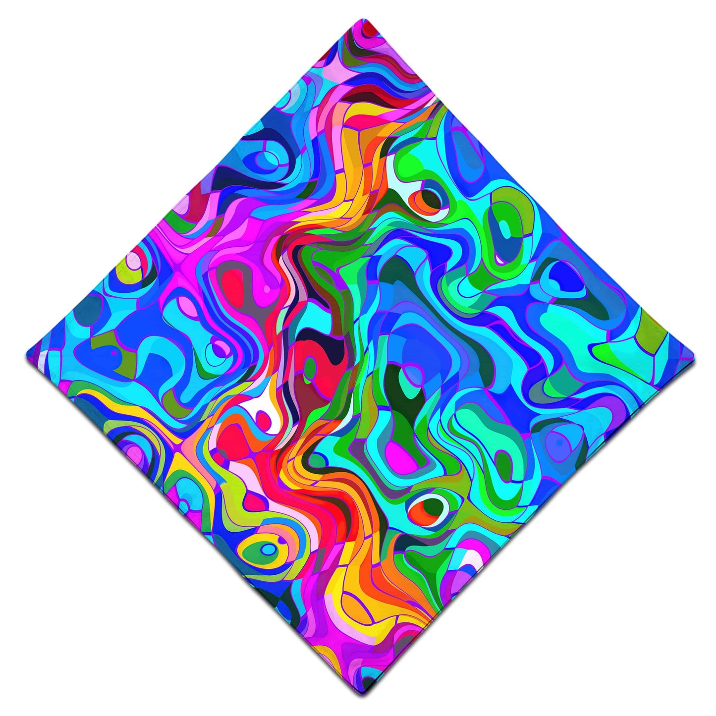 Rainbow Waves Bandana, Art Design Works, | iEDM
