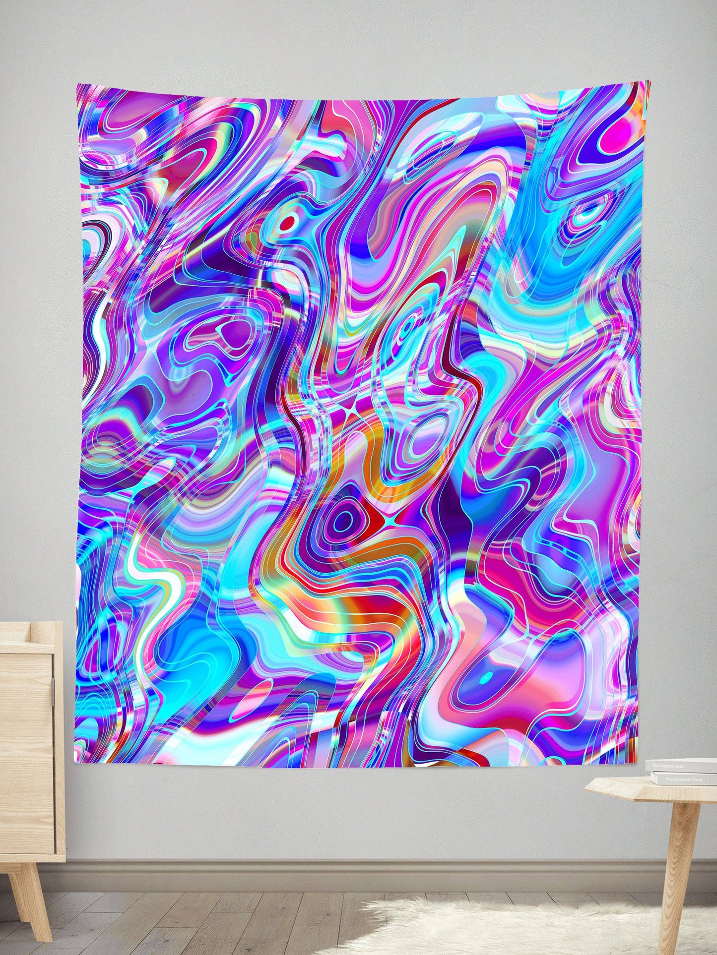 Aqua Realm Tapestry, Art Design Works, | iEDM
