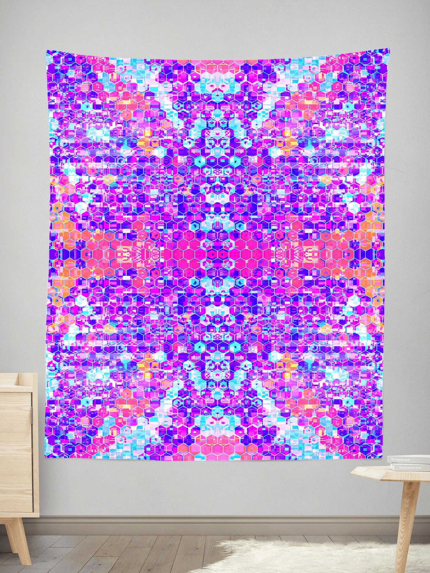Blocks Of Life Tapestry, Art Design Works, | iEDM
