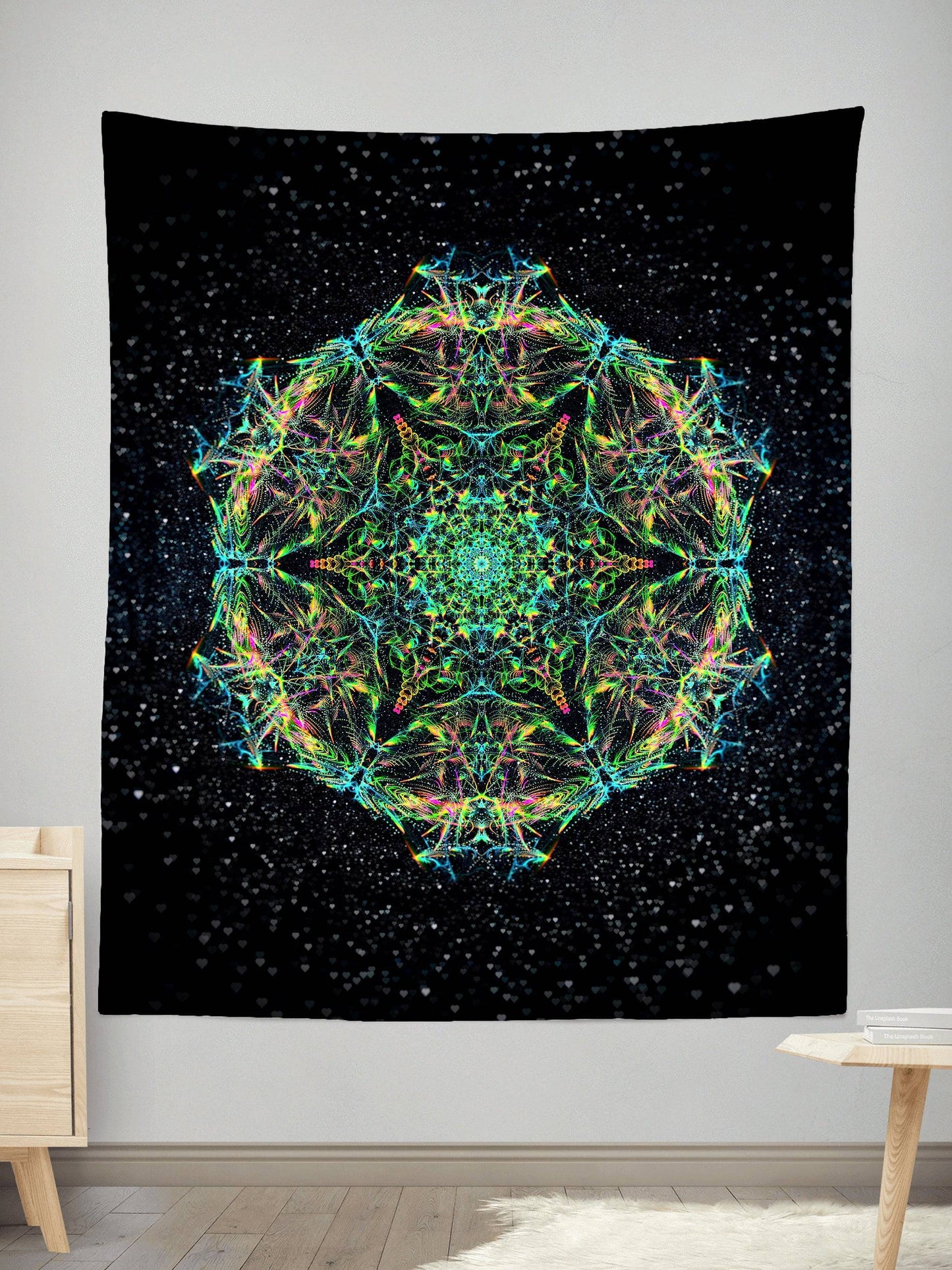 Green Prism Tapestry, Art Design Works, | iEDM
