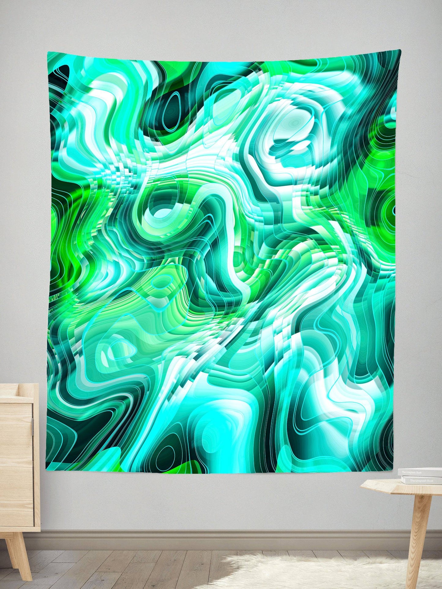 Green Schism Tapestry, Art Design Works, | iEDM