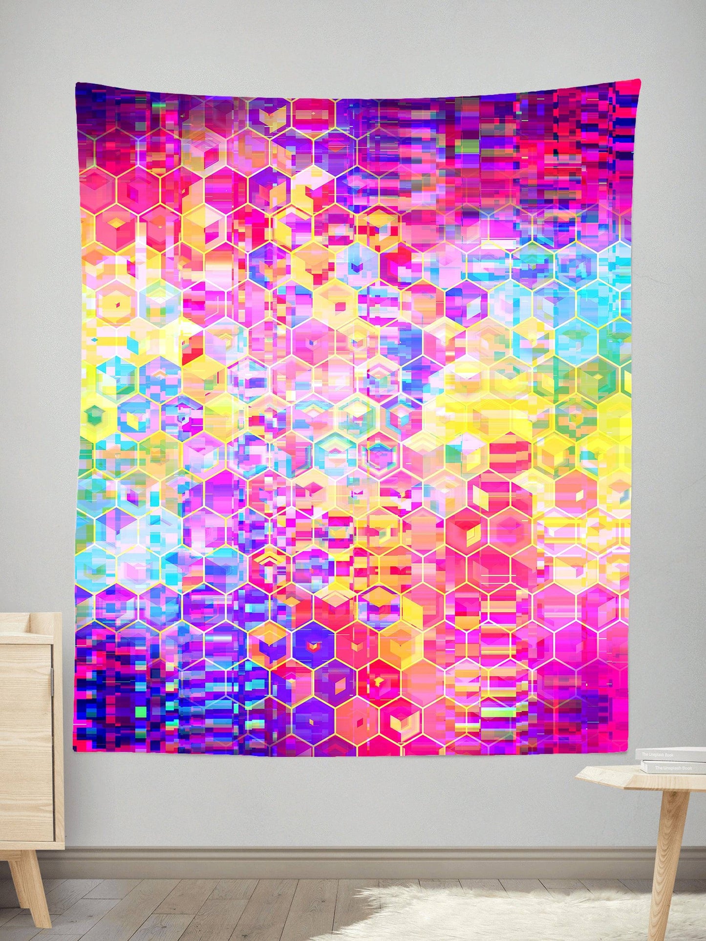 Spectral Cubes Tapestry, Art Design Works, | iEDM