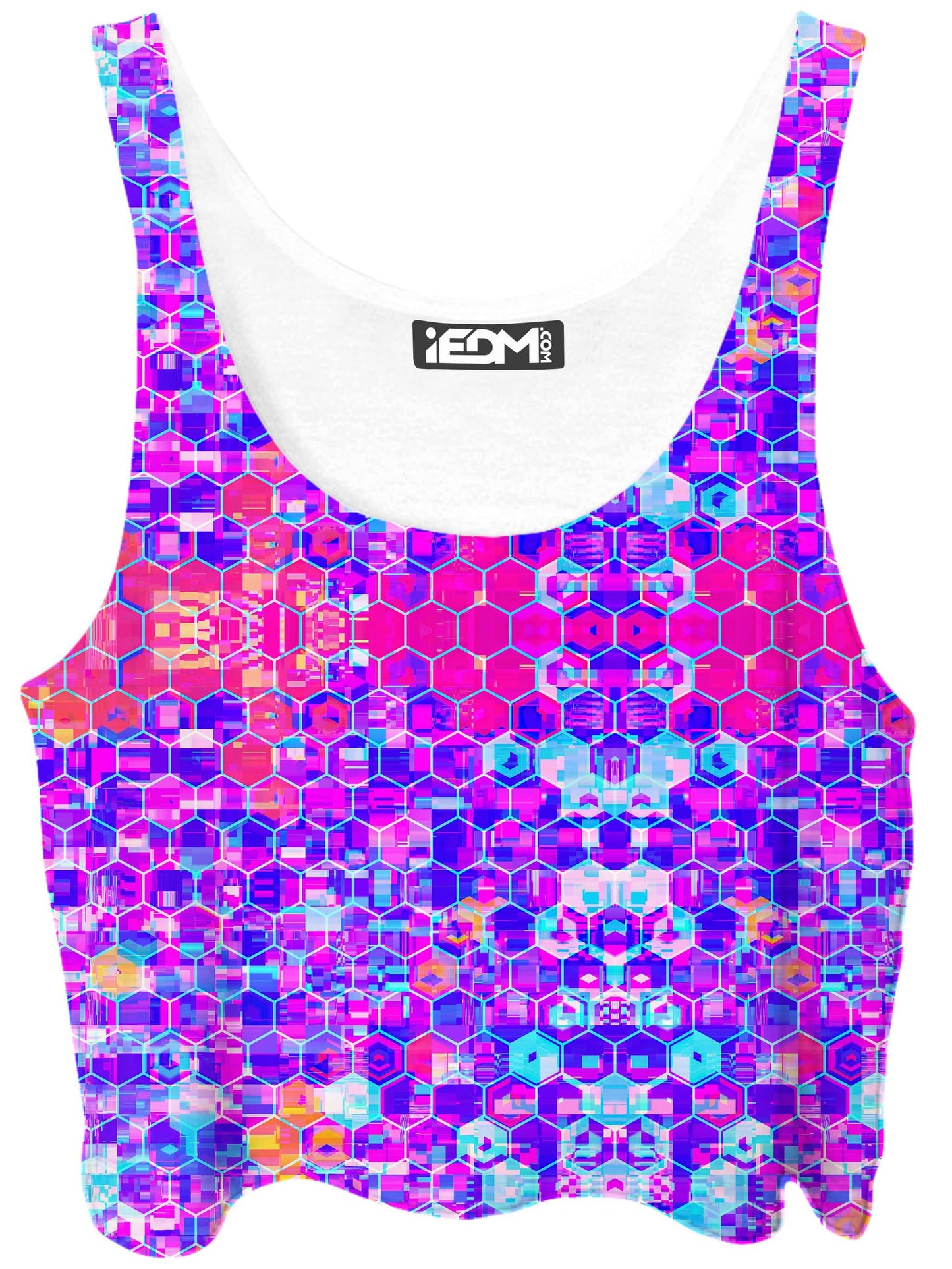 Blocks Of Life Crop Top, Art Design Works, | iEDM