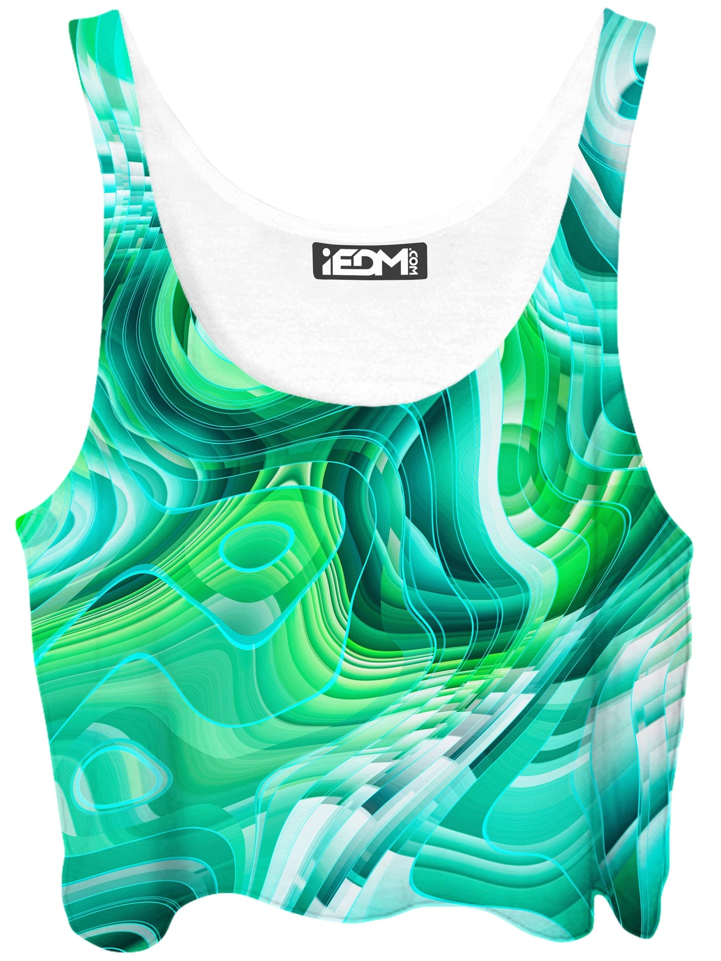 Green Schism Crop Top, Art Design Works, | iEDM