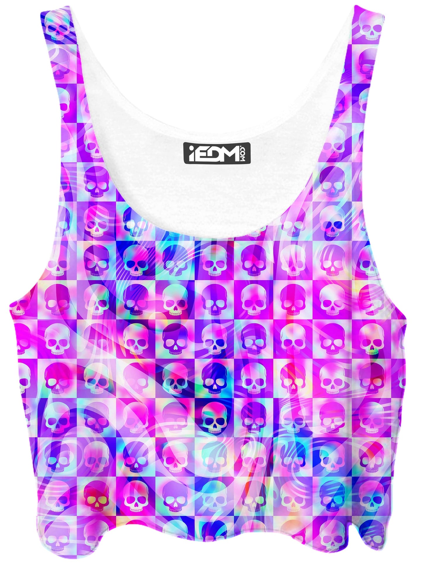 Skull Fam Pink Crop Top, Art Design Works, | iEDM