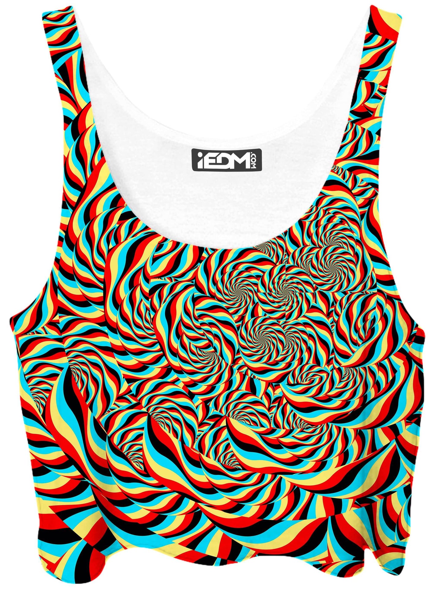 Trippy Swirl Crop Top, Art Design Works, | iEDM