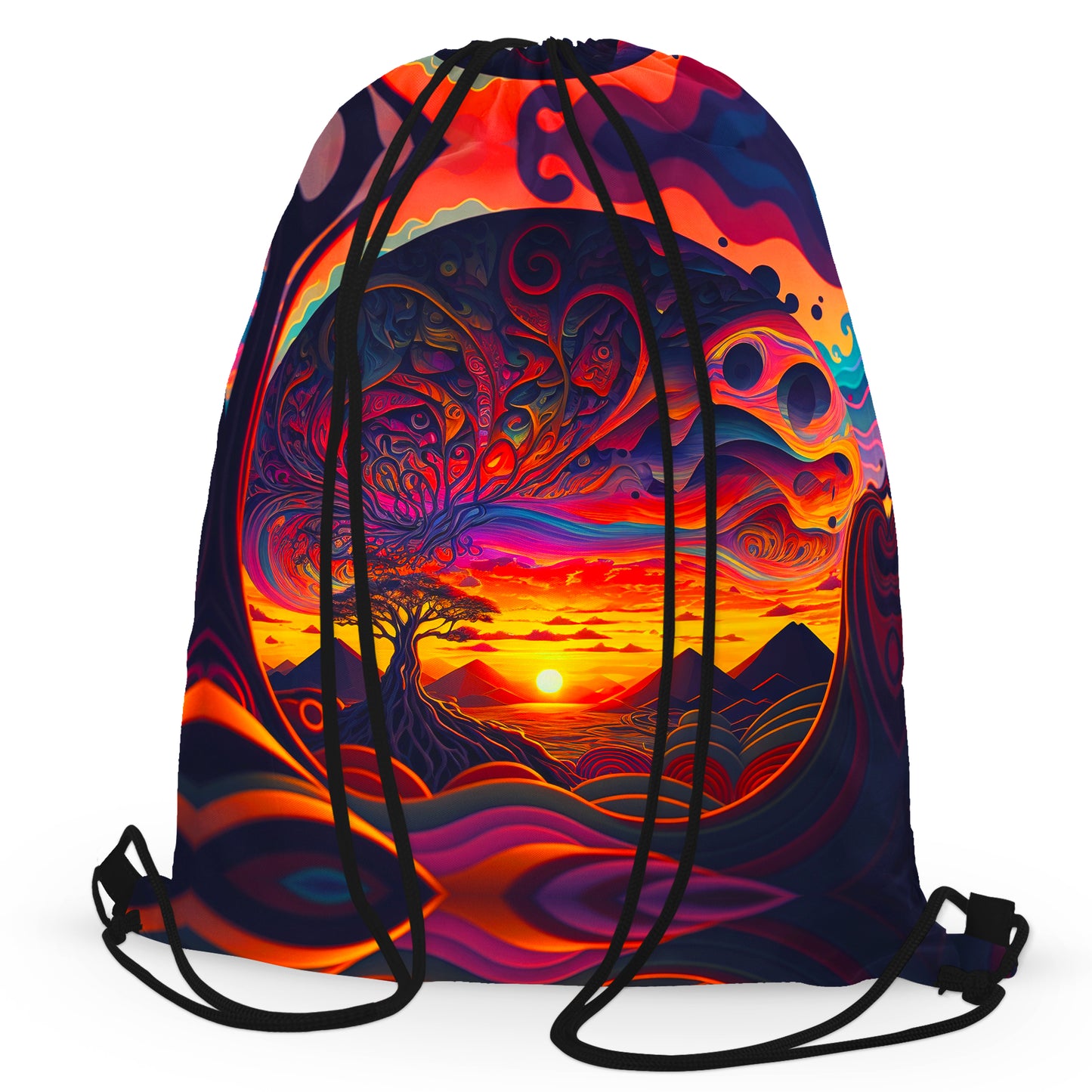 Acid Sunset Drawstring Bag, iEDM, | iEDM