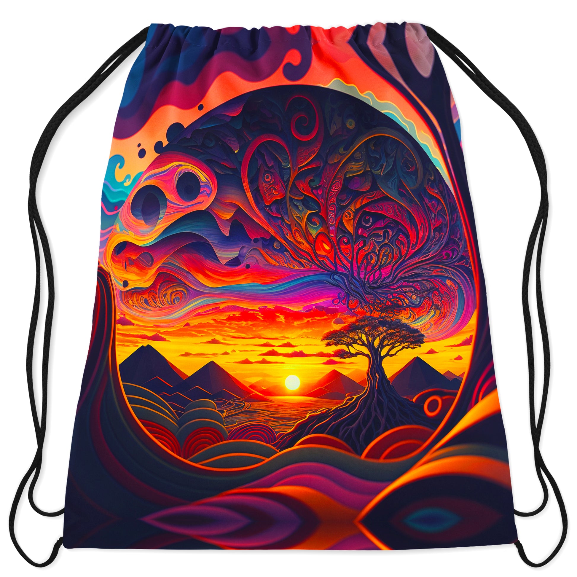 Acid Sunset Drawstring Bag, iEDM, | iEDM