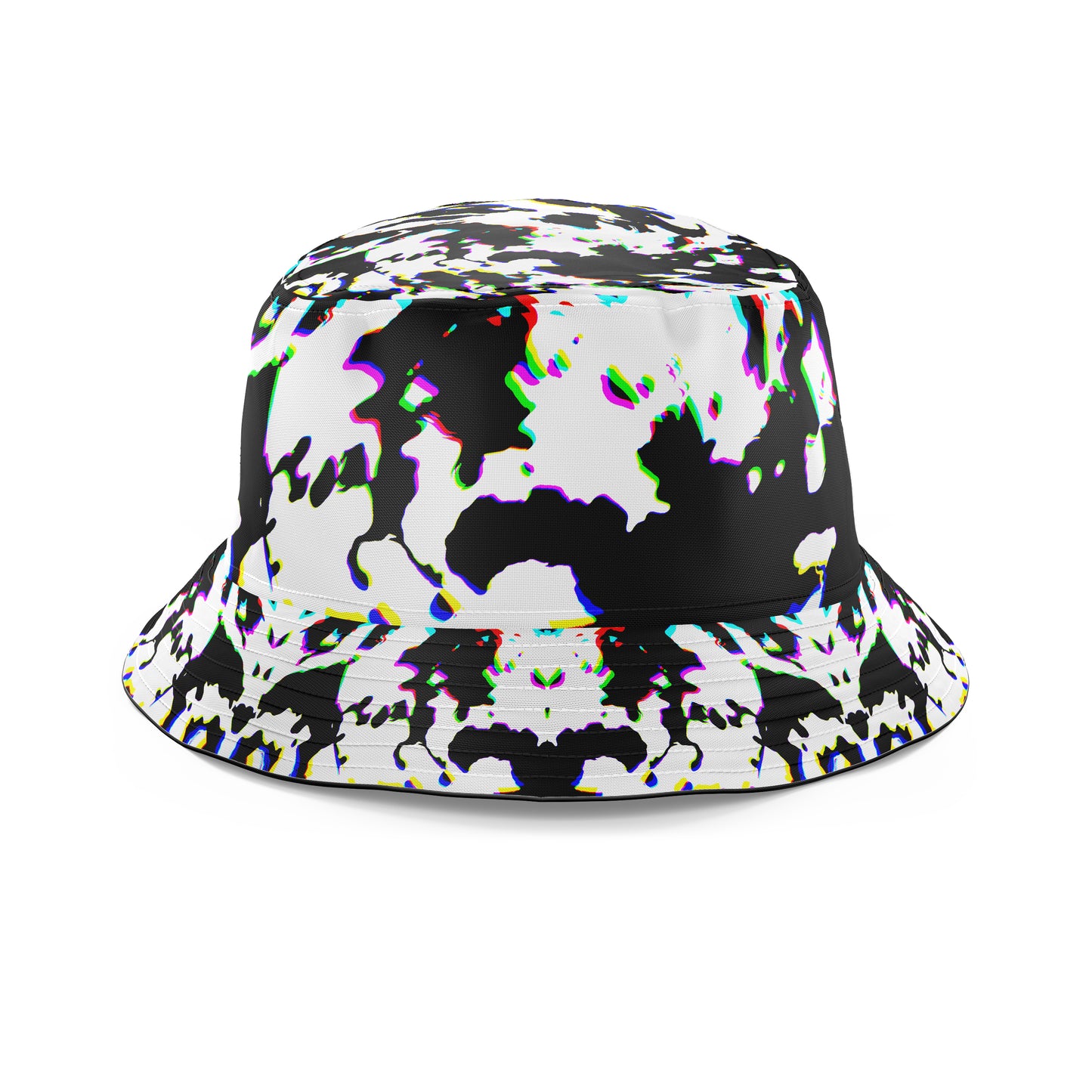 Cow Hide Print Rave Drip Bucket Hat, Big Tex Funkadelic, | iEDM