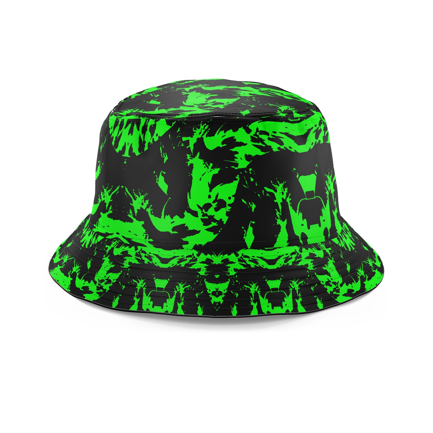 Neon Graffiti Paint Splatter Bucket Hat, Big Tex Funkadelic, | iEDM