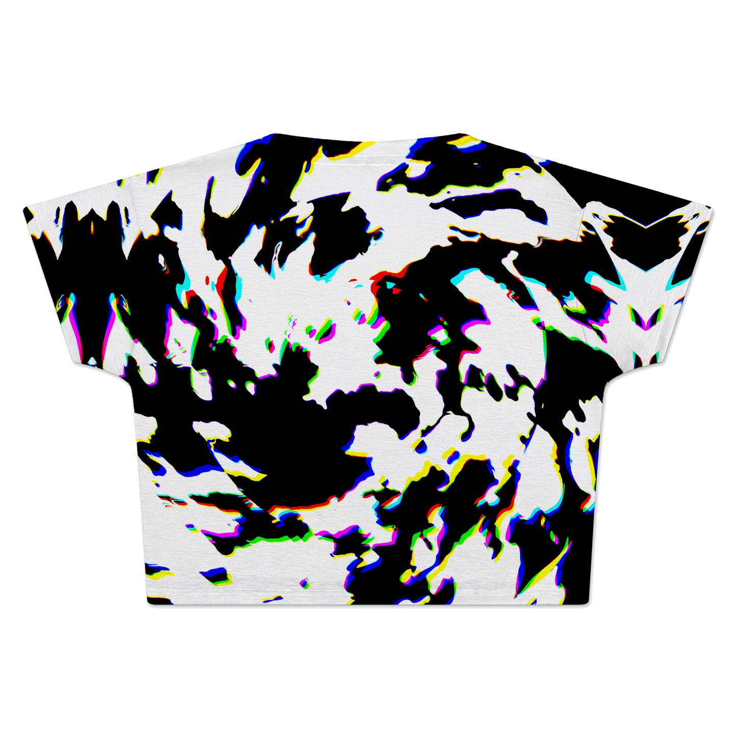 Cow Hide Print Rave Drip Crop Tee, Big Tex Funkadelic, | iEDM