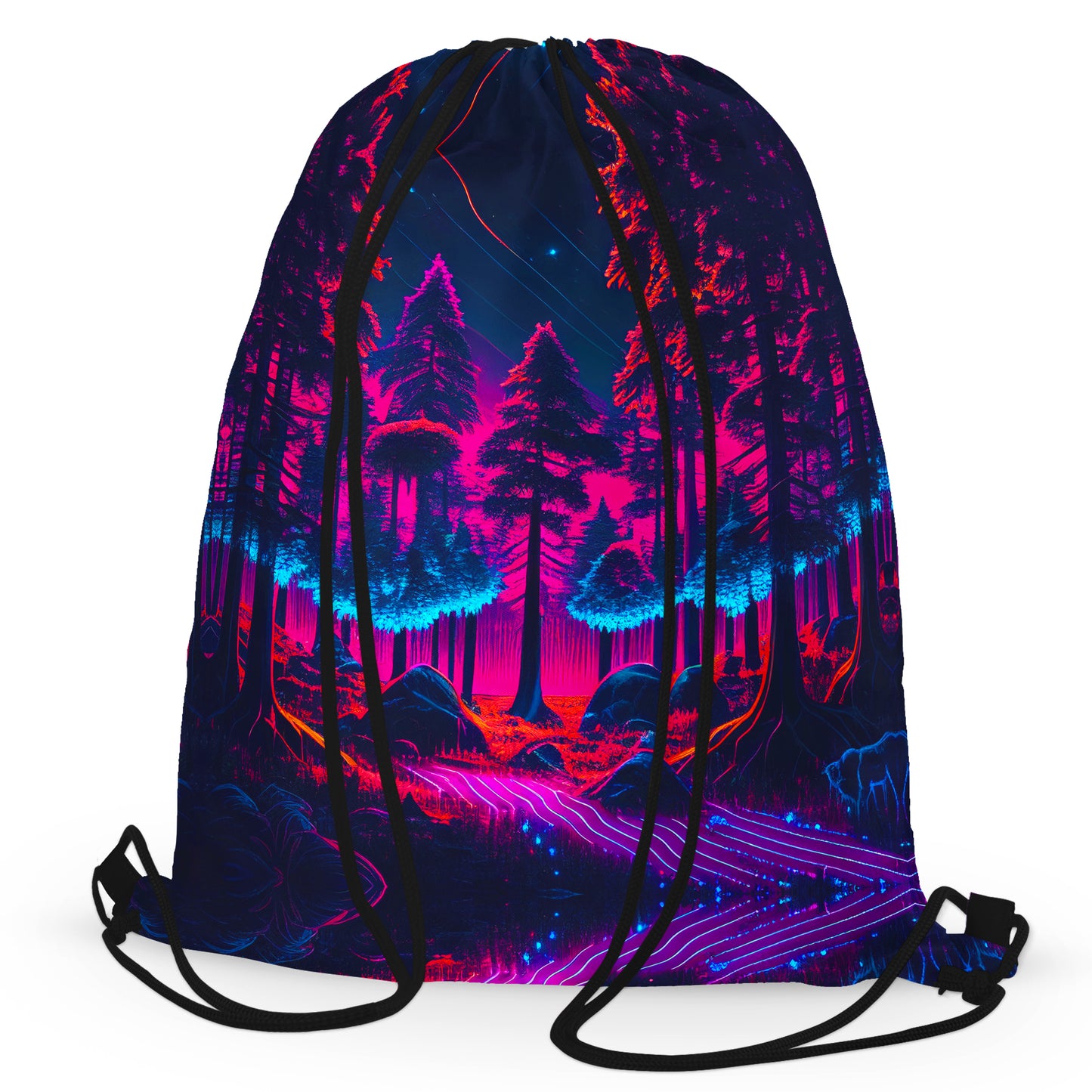 Neon Forest Drawstring Bag, iEDM, | iEDM