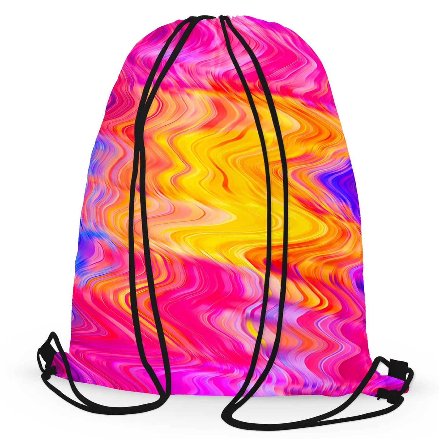 Psychedelic Aftershock Drawstring Bag, Art Design Works, | iEDM