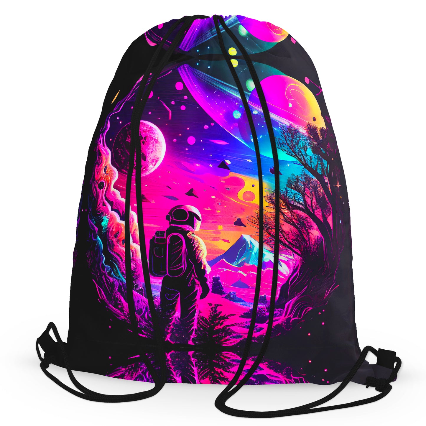 Psychedelic Galaxy Cosmos 02 Drawstring Bag, iEDM, | iEDM