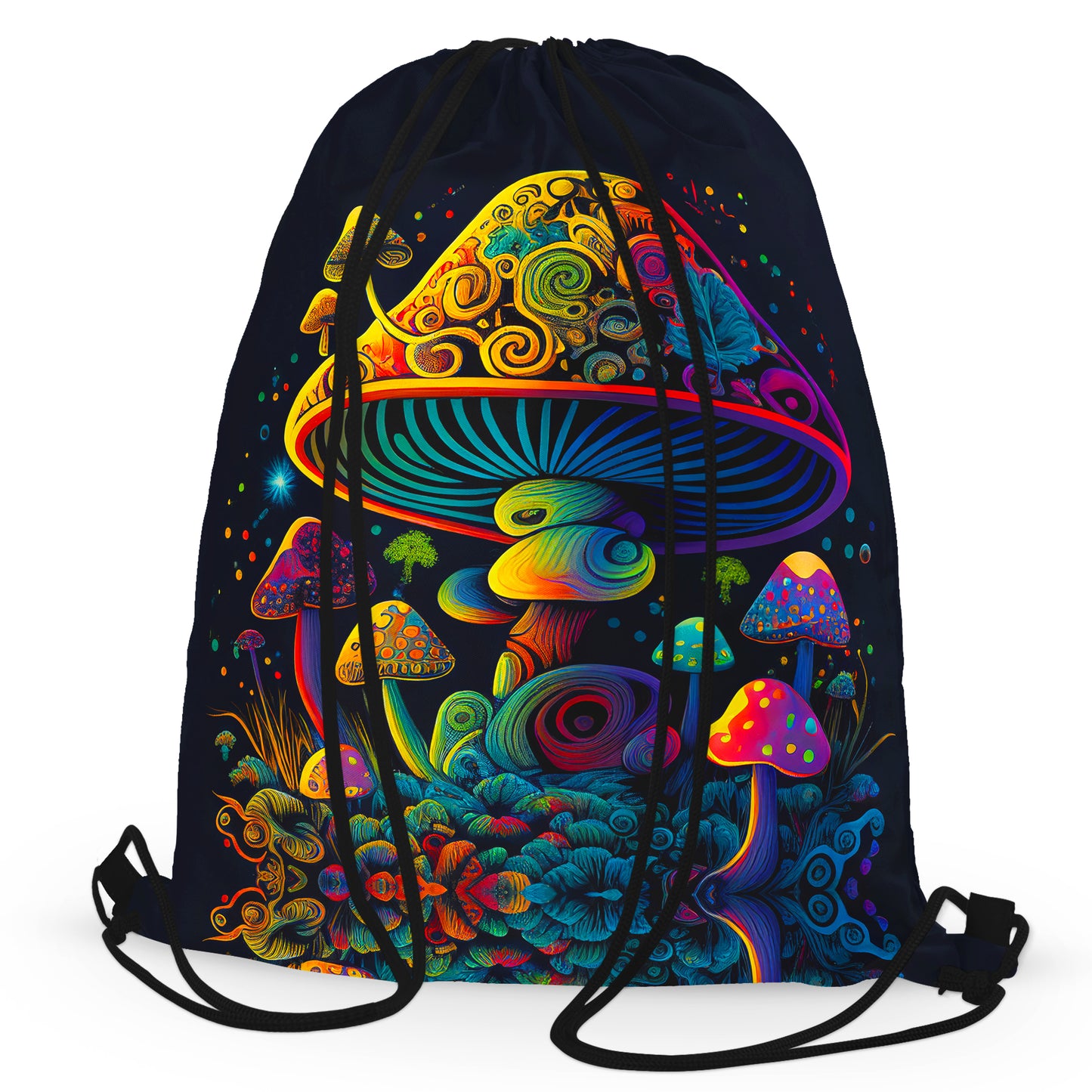 Psychedelic Mushroom Drawstring Bag, iEDM, | iEDM